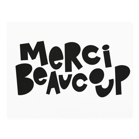 Dahlia Press Merci Beaucoup Greeting Card