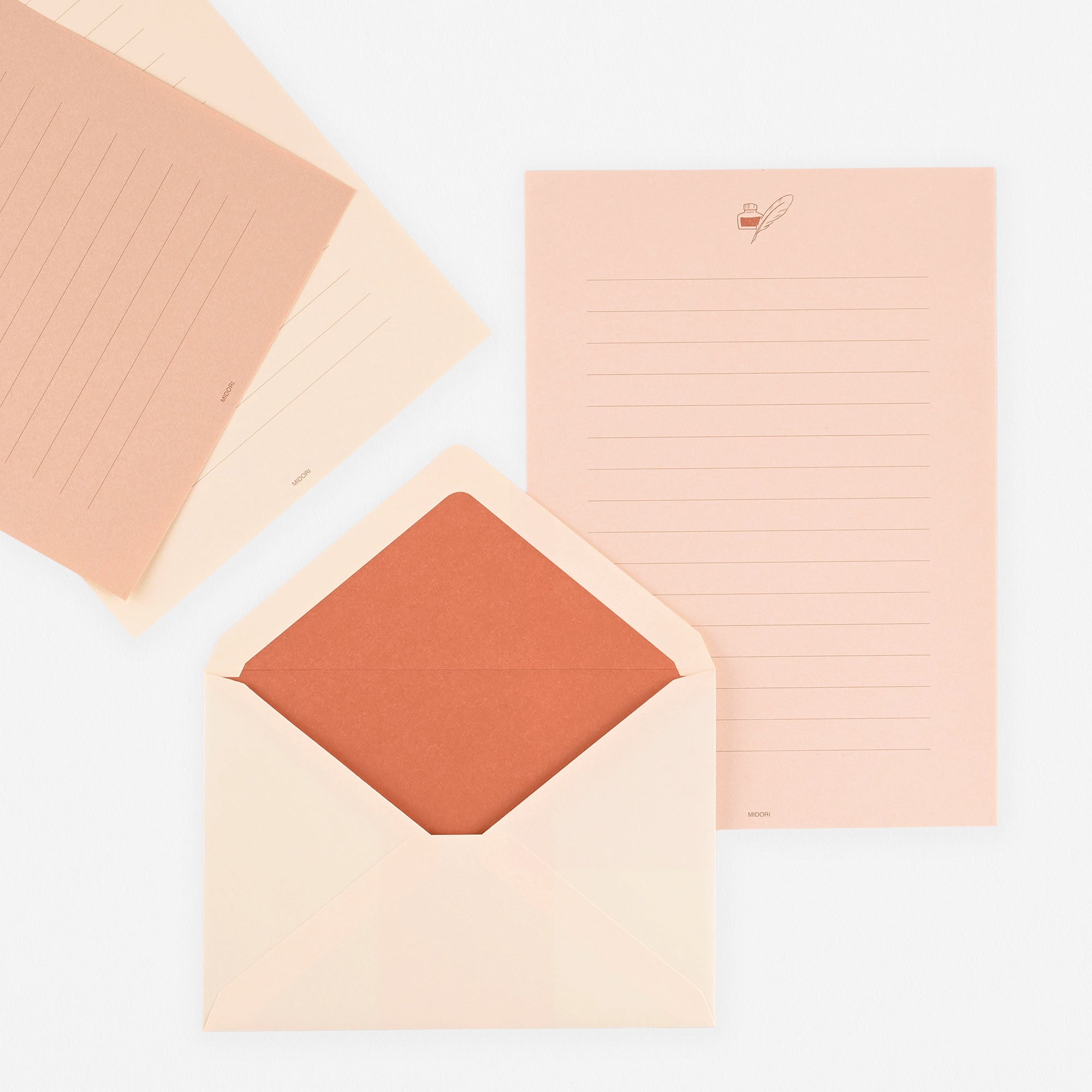 Midori Giving A Color Letter Pad Or Envelopes Rust