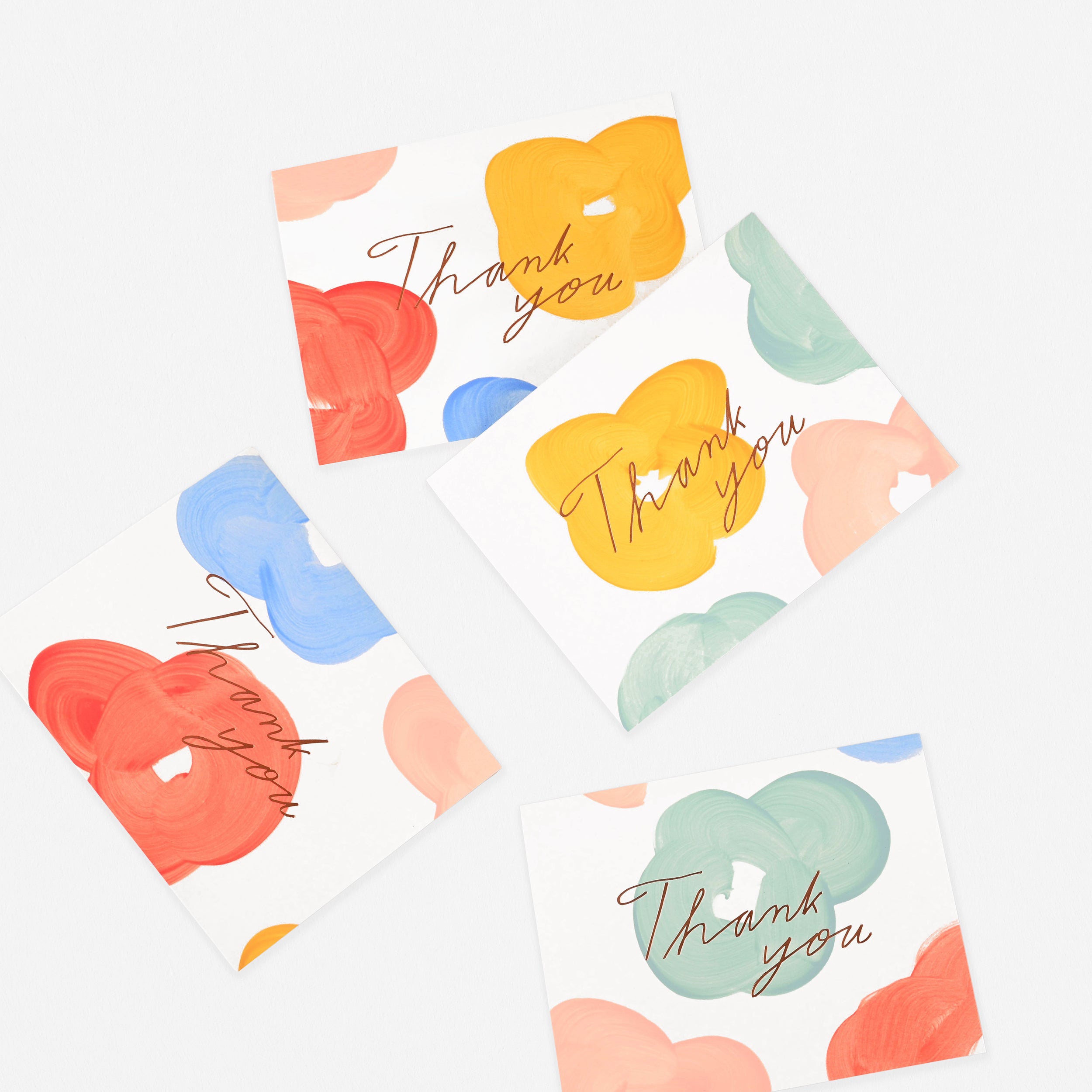 Moglea Flower Folded Thank You Cards Boxed