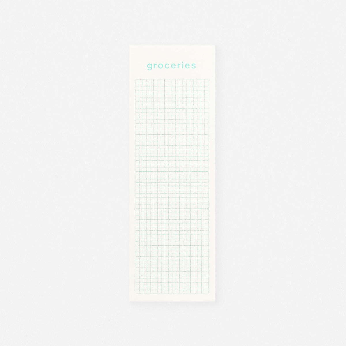 Slim Hand-Painted Notepad Groceries
