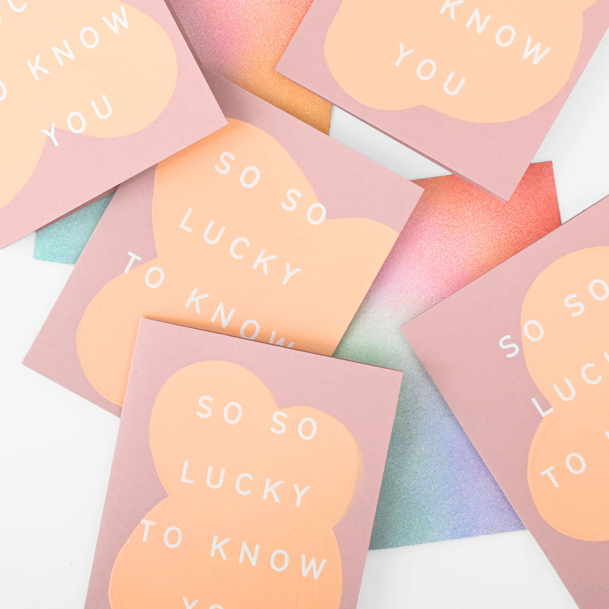 So Lucky To Know You Greeting Card