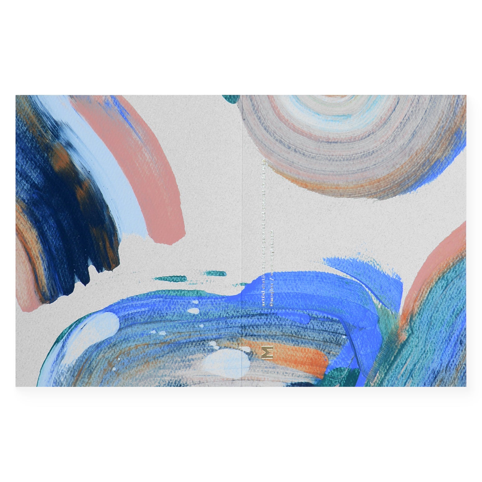 Moglea Geode Hand-Painted Folded Note Cards Boxed