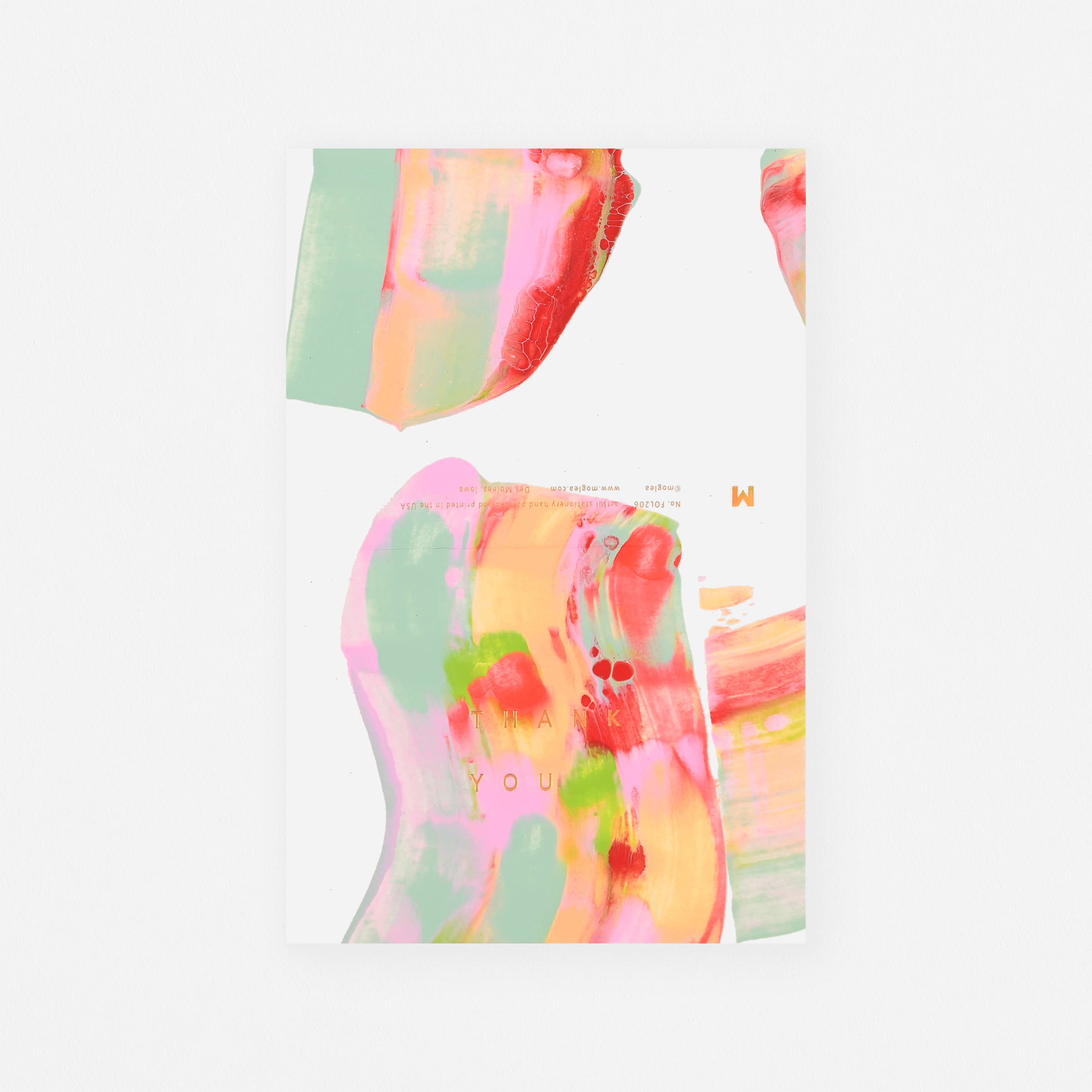 Moglea Hale Hand-Painted Folded Thank You Cards 