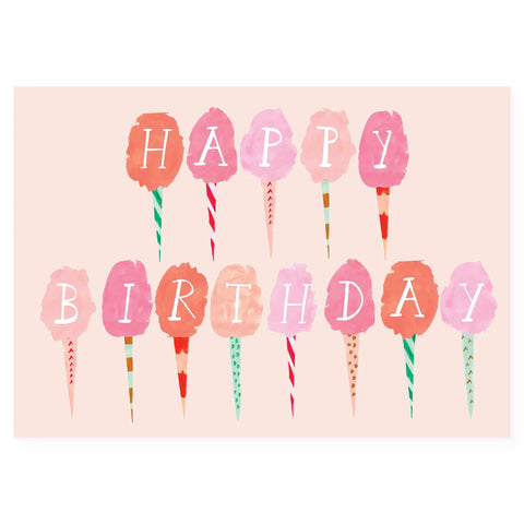 Cotton Candy Birthday Card