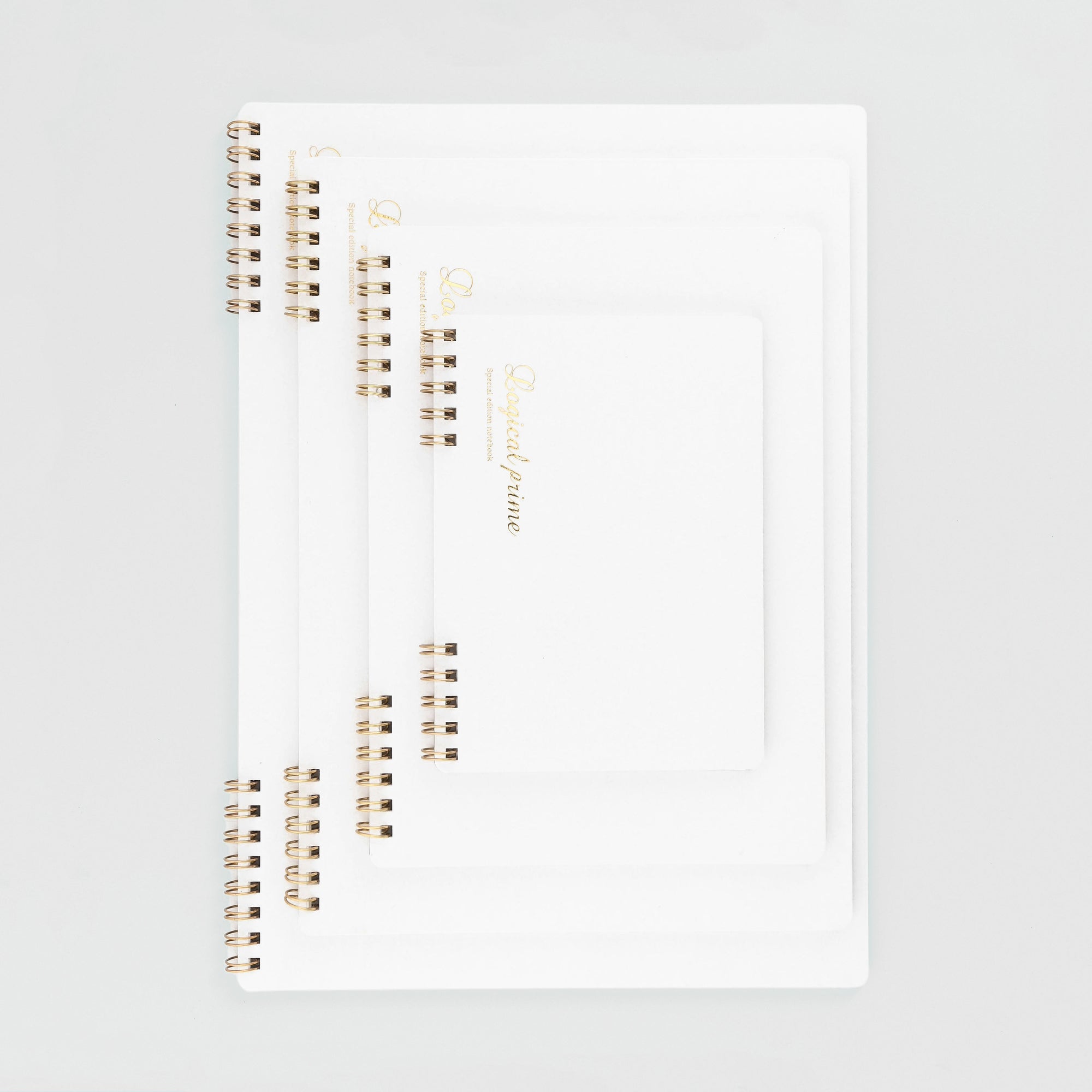 Nakabayashi Logical Prime Notebook Ring Binding Special Edition White Blank | 4 Sizes 