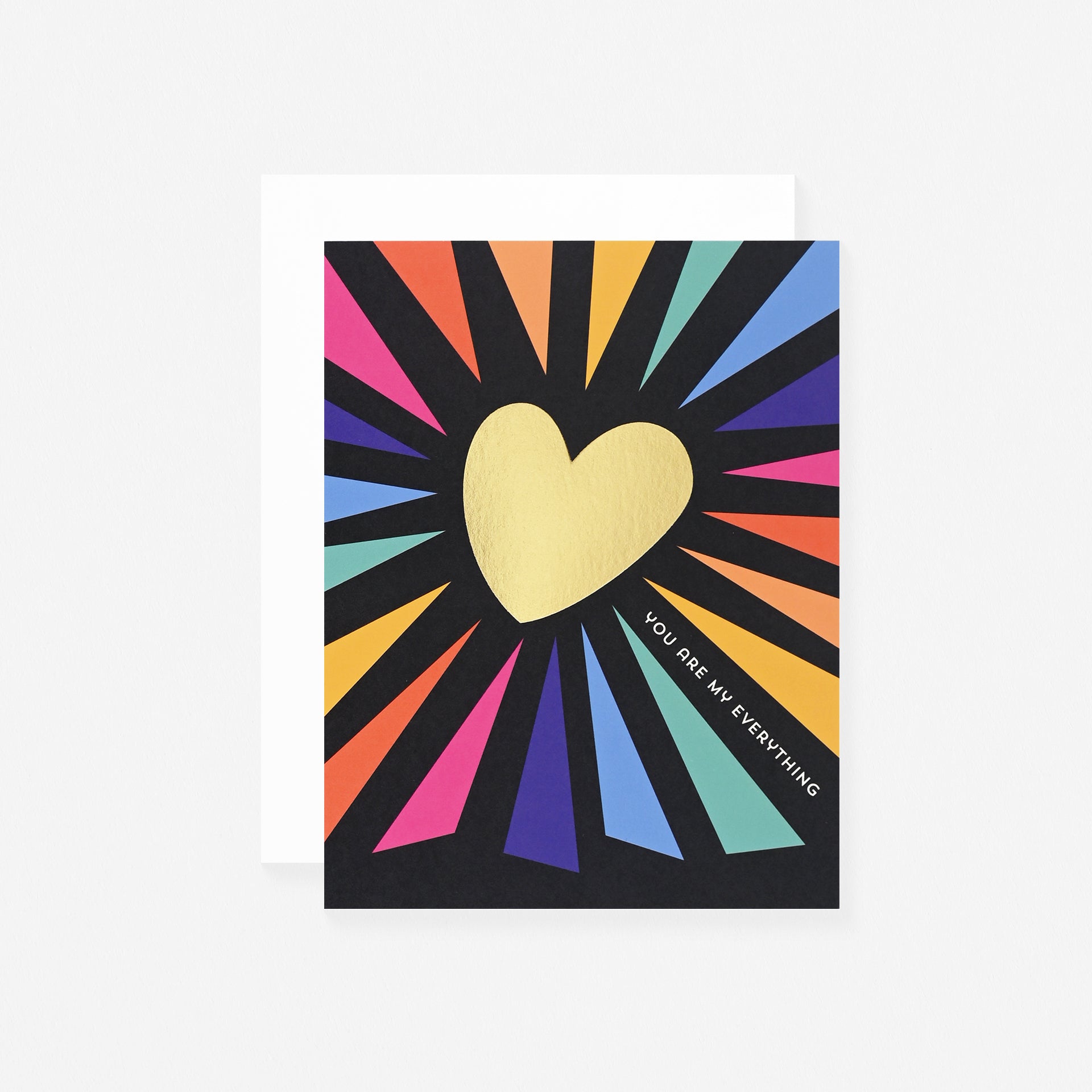 Night Owl Paper Goods Colorful Everything Heart Greeting Card 