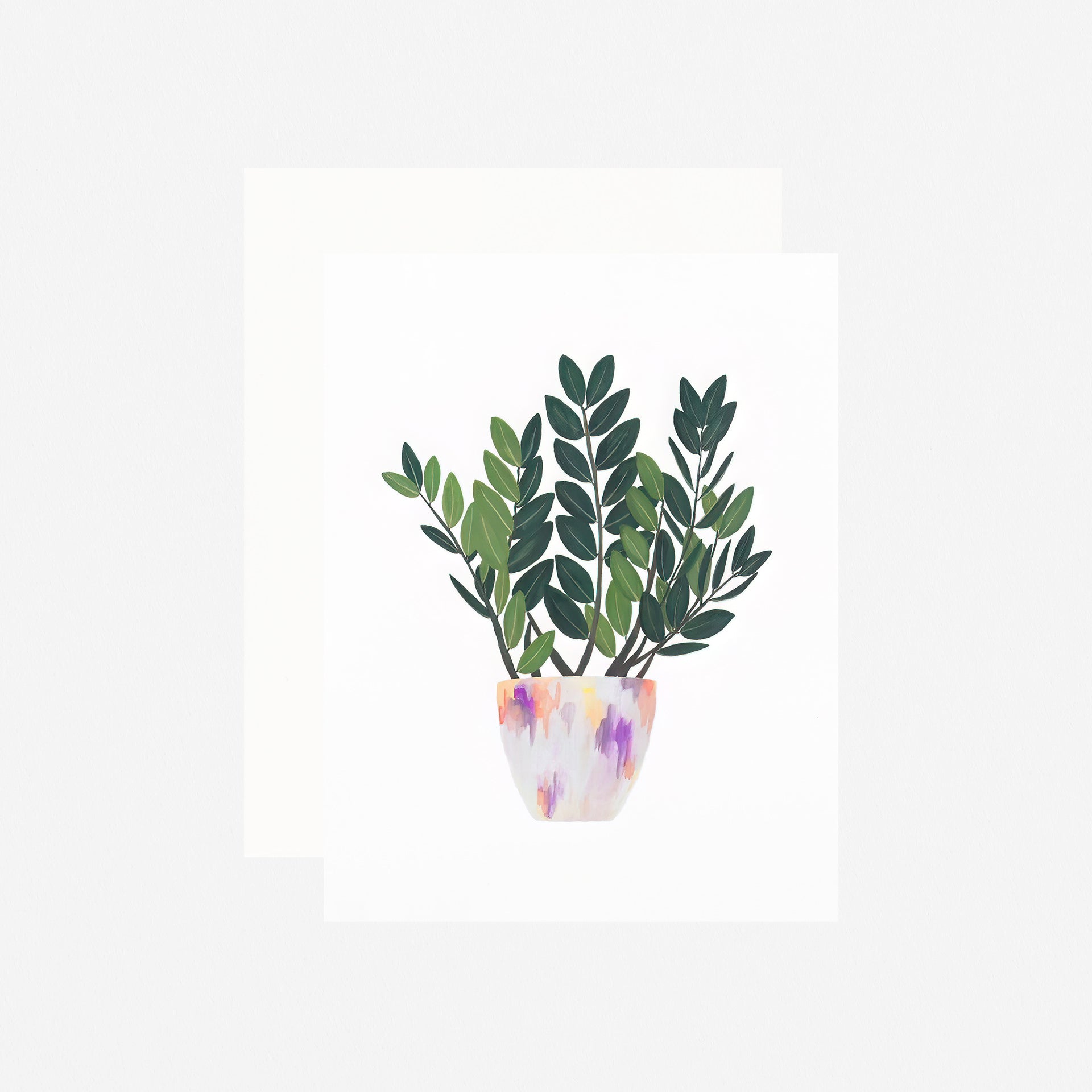 Our Heiday House Plant Series Assorted Folded Note Cards Boxed 