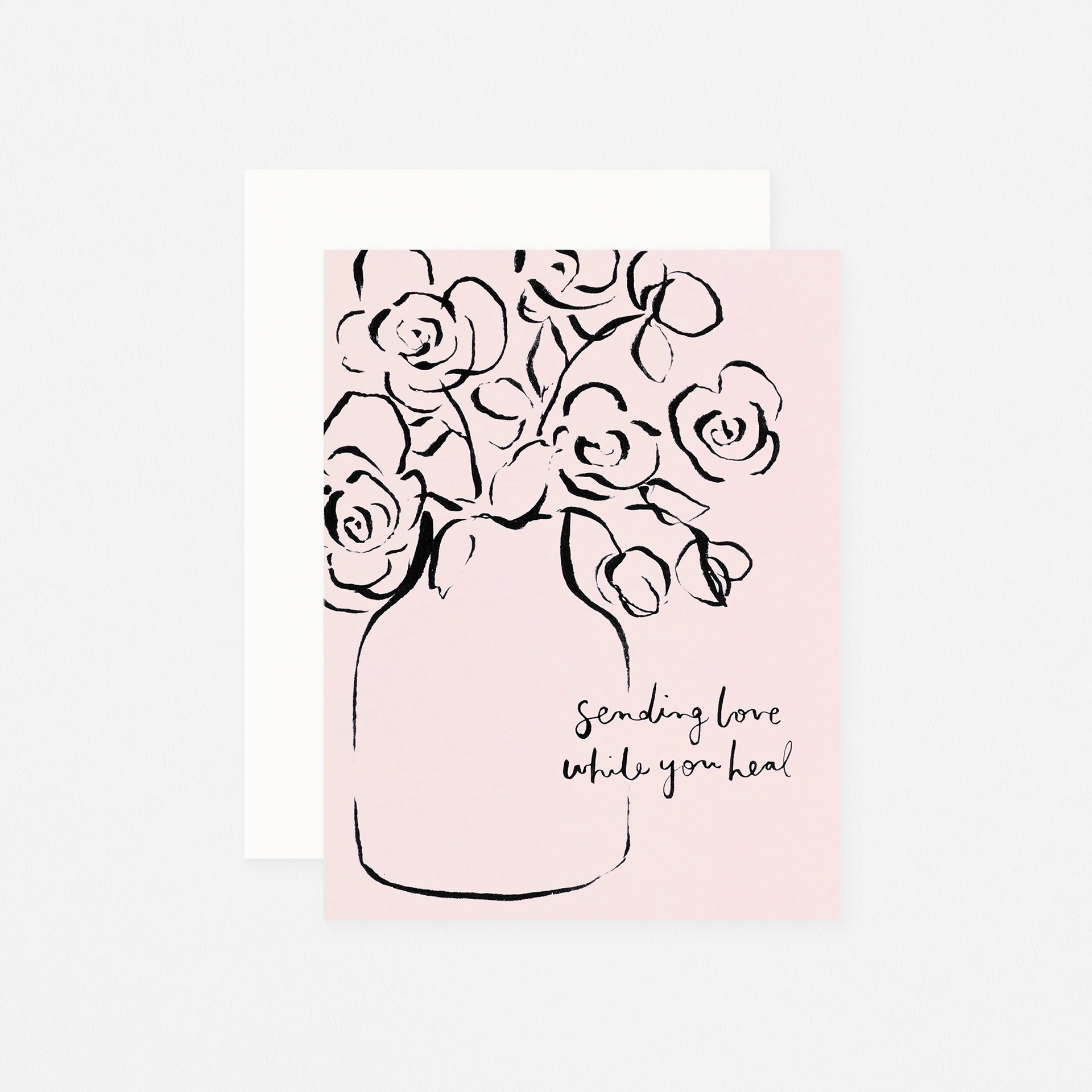 Our Heiday Sending Love While You Heal Greeting Card 
