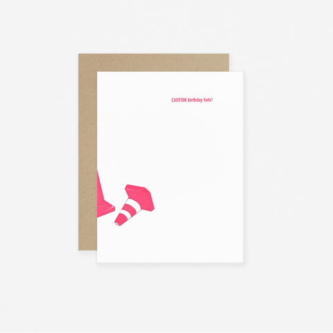 Pancake & Franks Caution Hats N° 224 Birthday Card