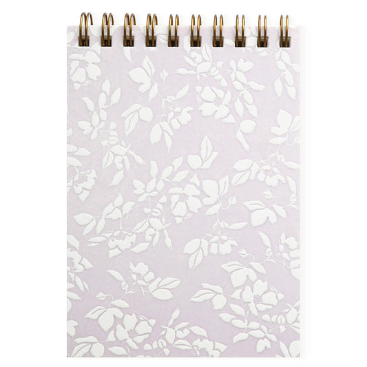Papel & Co. Floral Letterpress Mini Notebook | Sage Green Or Lilac Lilac