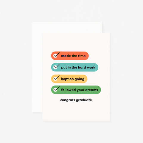 Paper And Stuff Congrats Grad Checklist Graduation Card Paper And Stuff Congrats Grad Checklist Graduation Card