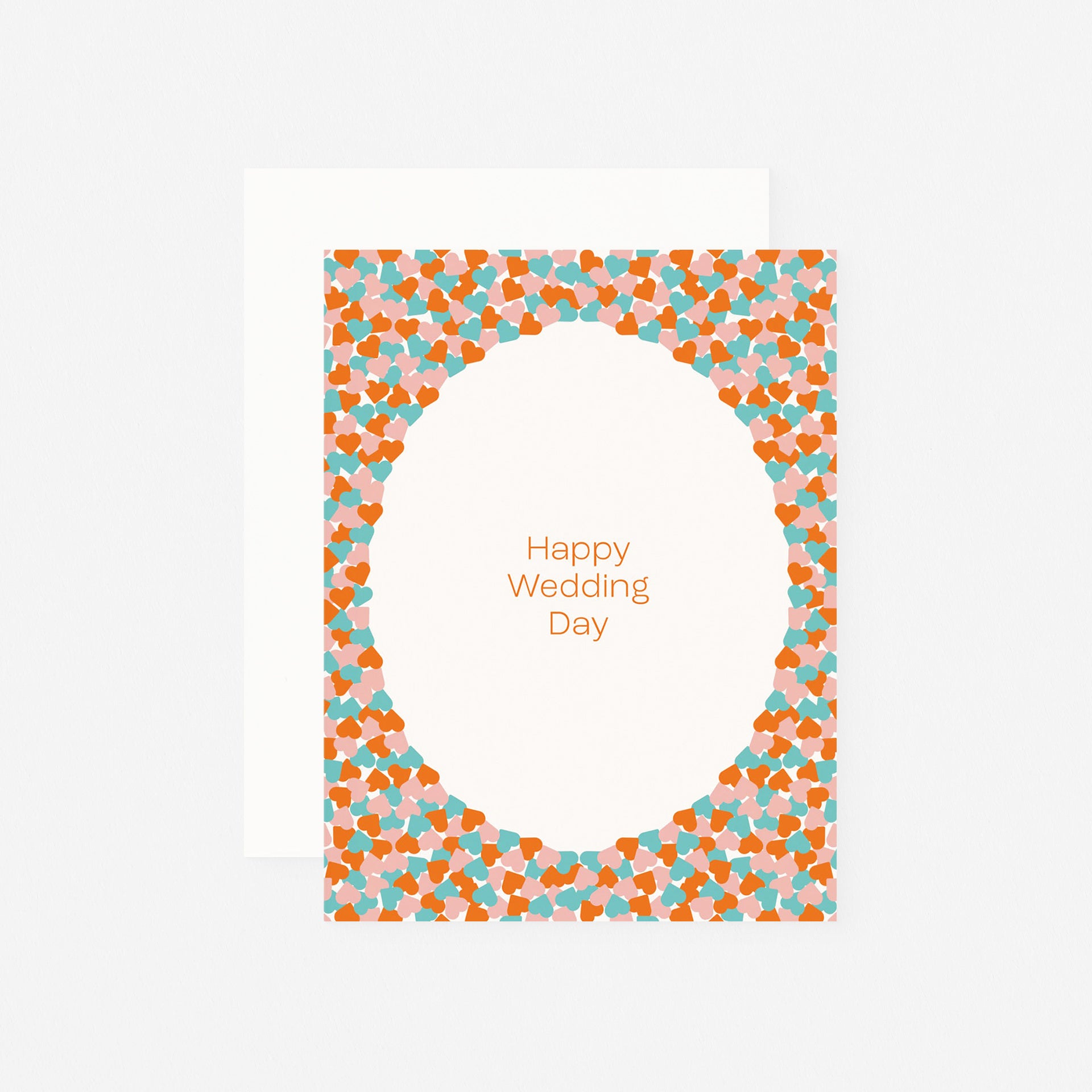 paper&stuff Wedding Day Hearts Greeting Card 