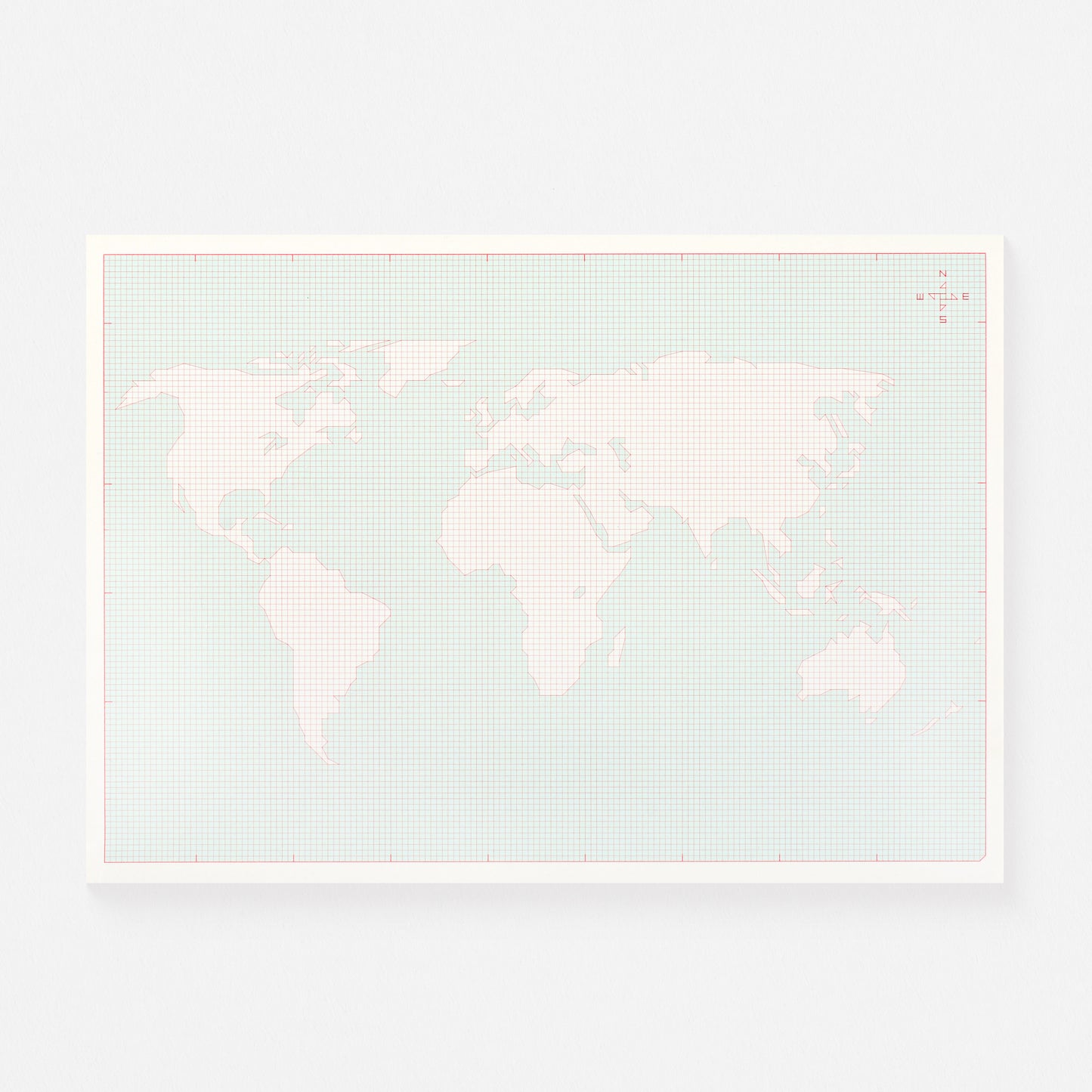 Paperways Desk Notepad World Map A4 