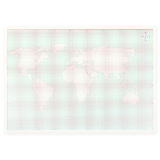 Paperways Desk Notepad World Map A4 