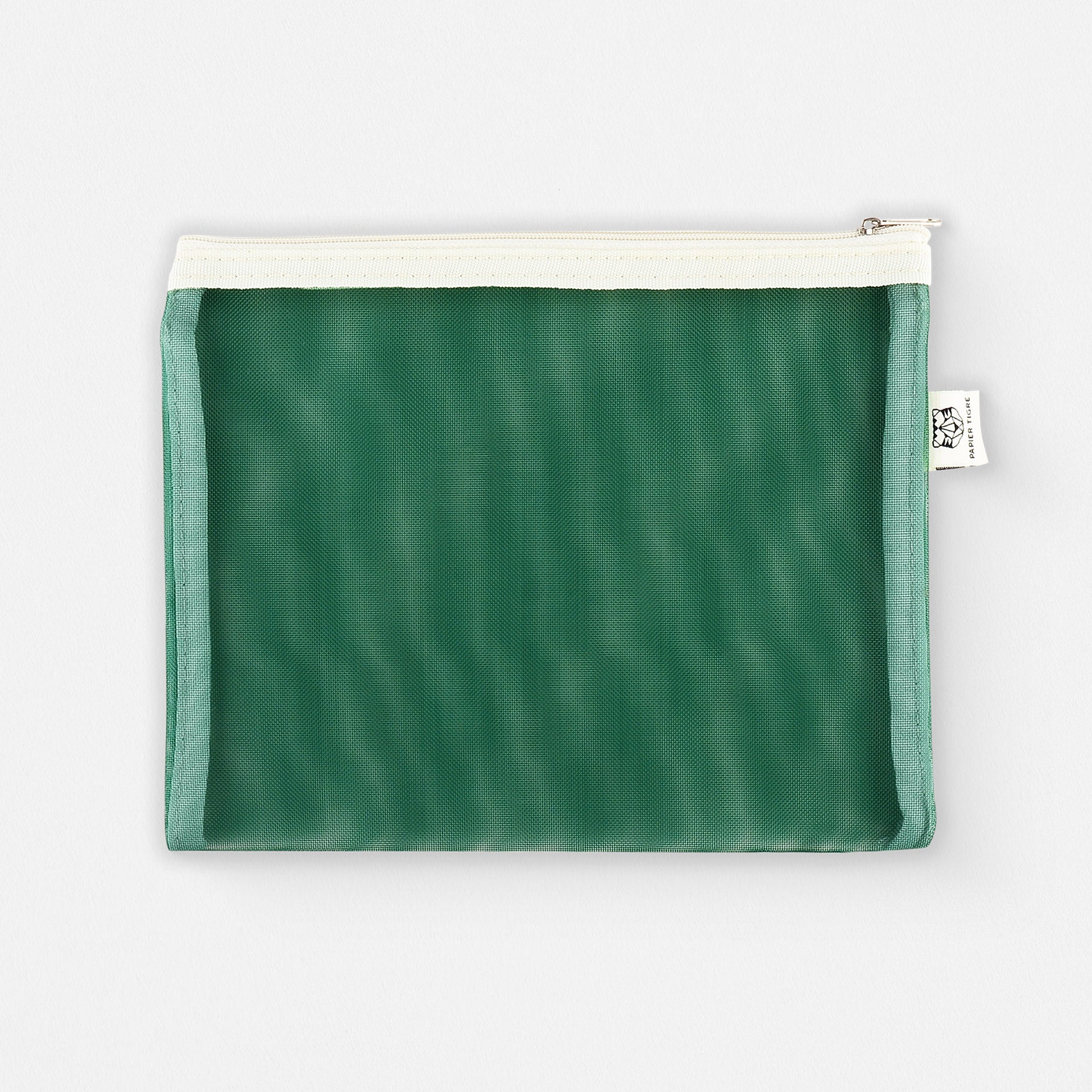 Papier Tigre Medium Mesh Pouch Green 