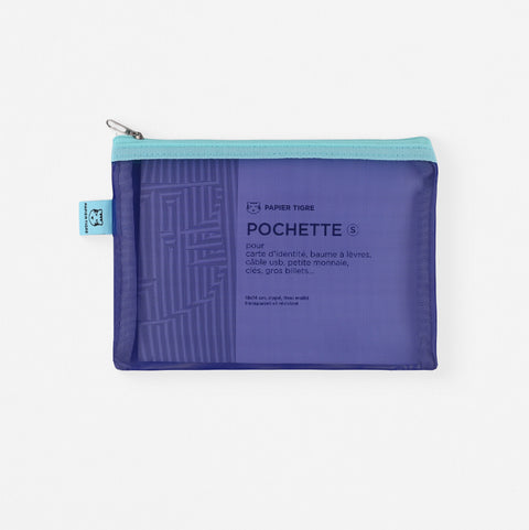 Papier Tigre Small Mesh Pouch Cobalt 