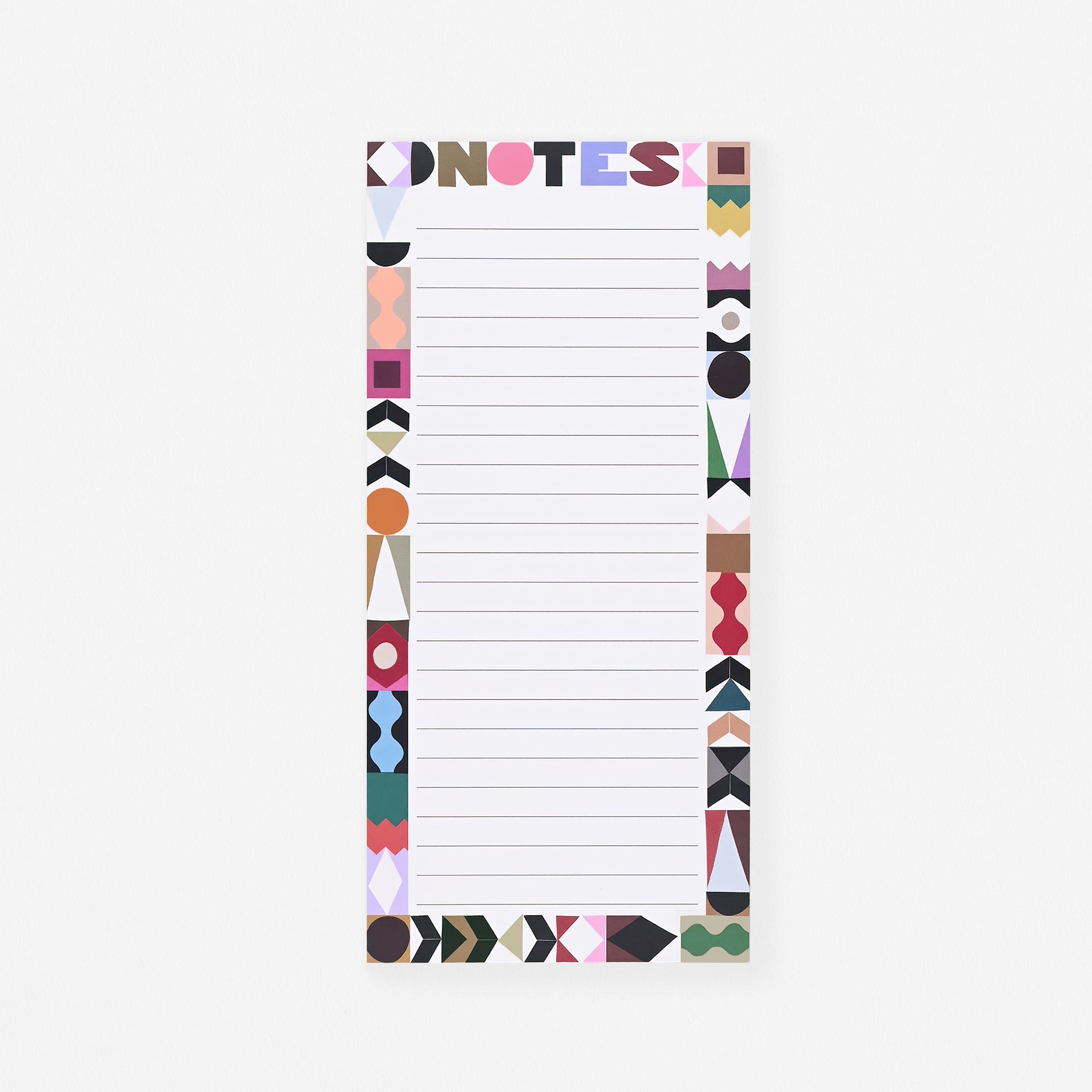 Pavilion Border Pattern List Notepad