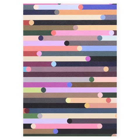 Stripes "Ping" Greeting Card