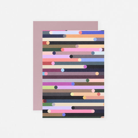 Stripes "Ping" Greeting Card