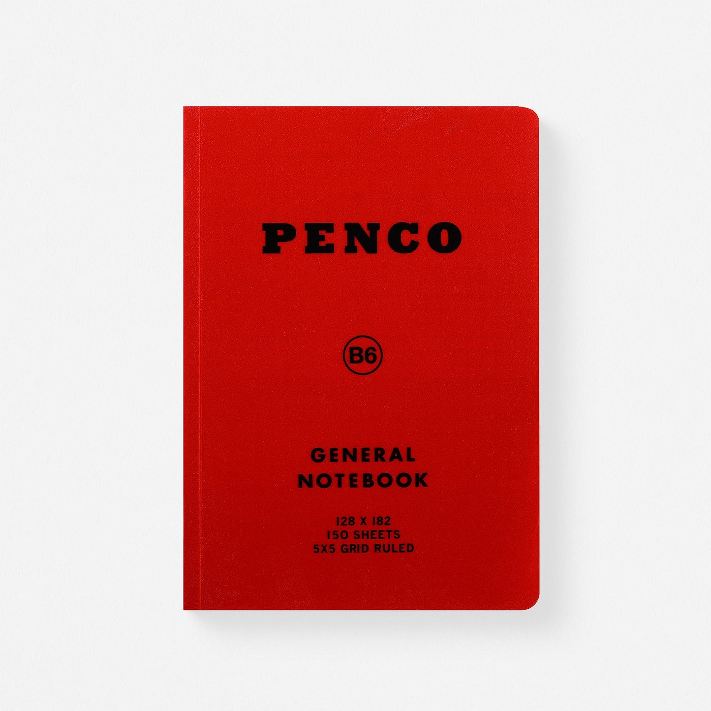 Hightide Hightide Penco Soft PP Notebook B6 | 5 Colors Red