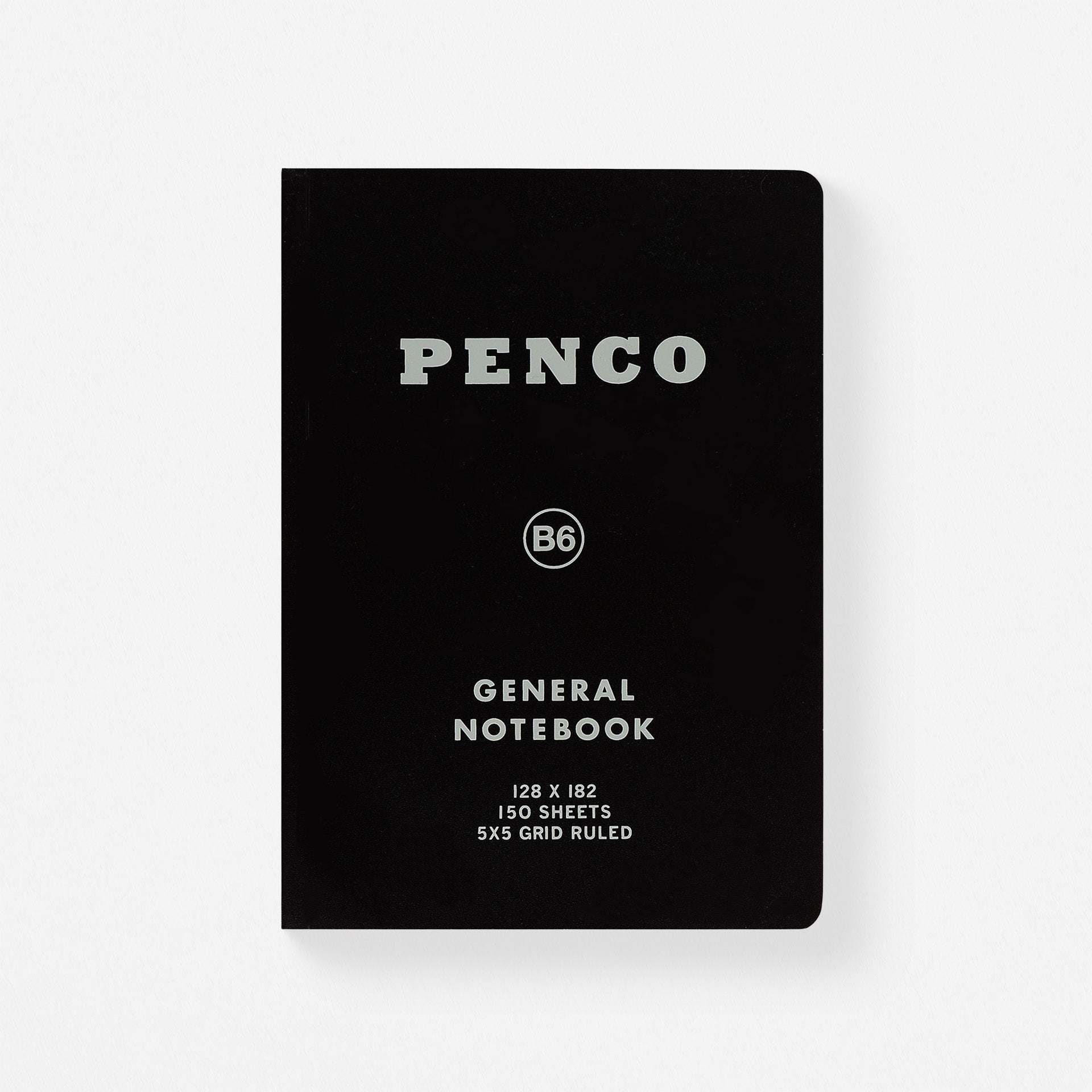 Hightide Hightide Penco Soft PP Notebook B6 | 5 Colors Black