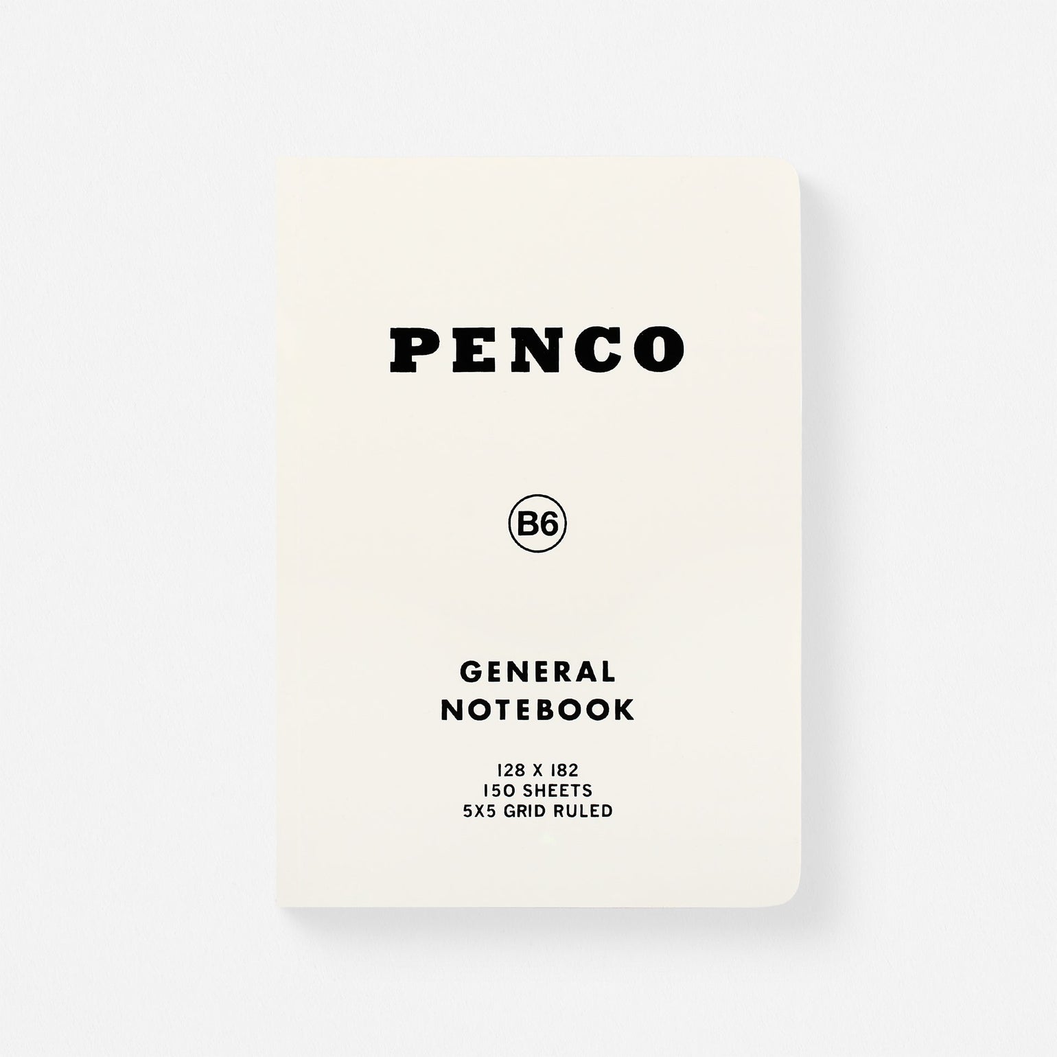 Hightide Penco General Notebook Grid B6 5 Colors