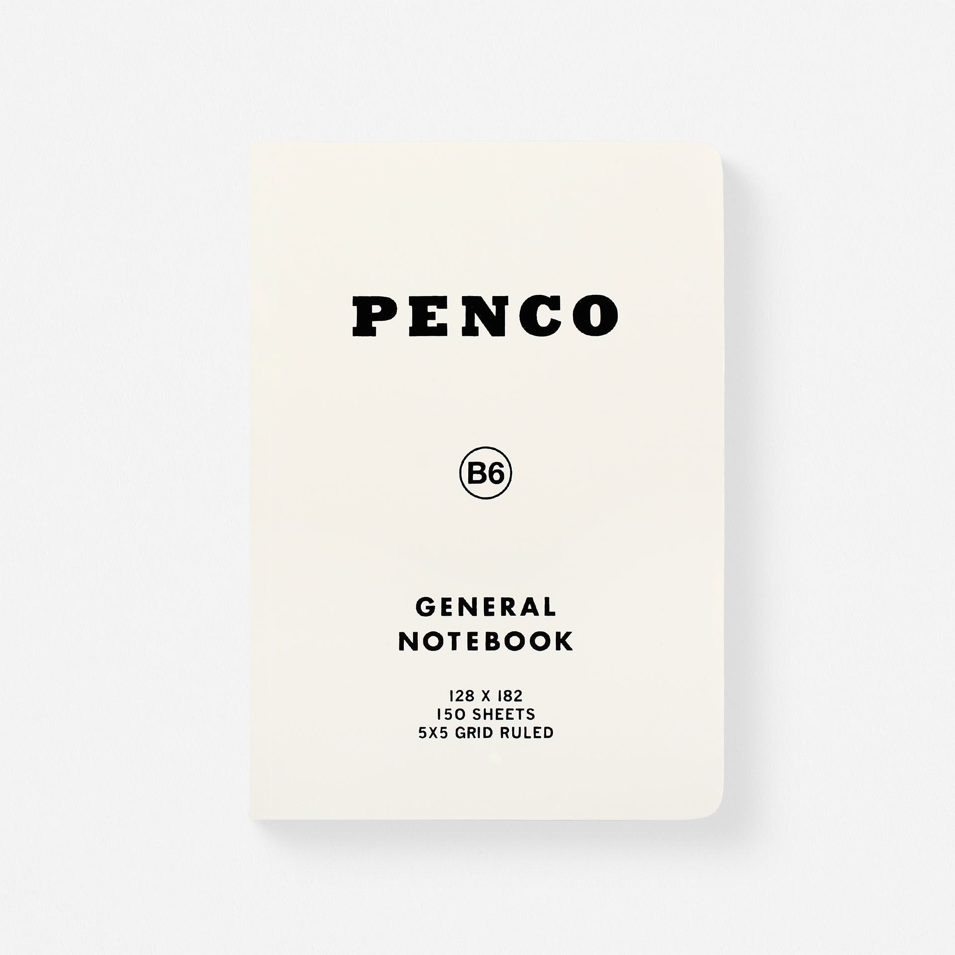 Hightide Hightide Penco Soft PP Notebook B6 | 5 Colors White