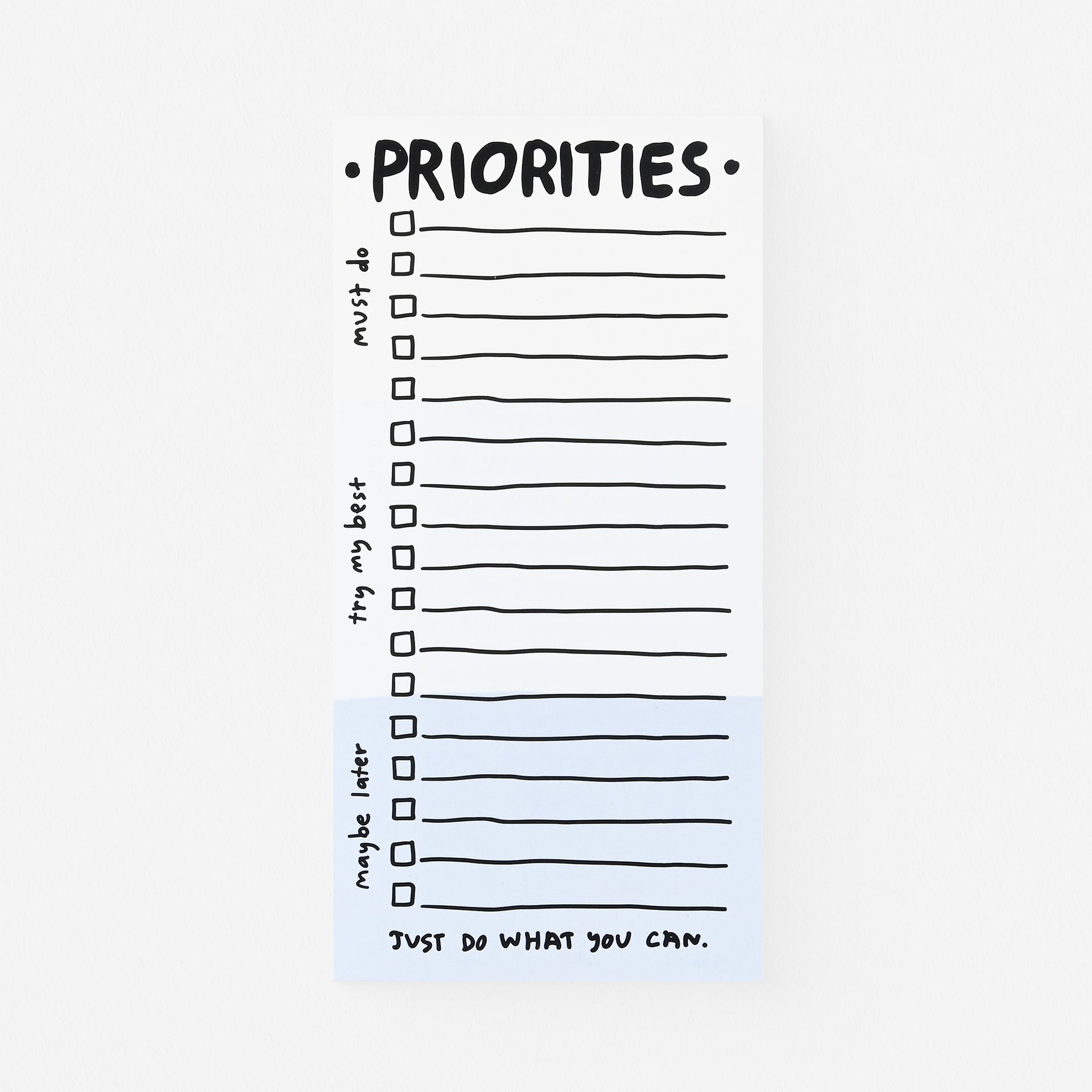 People I've Loved Priorities Notepad 