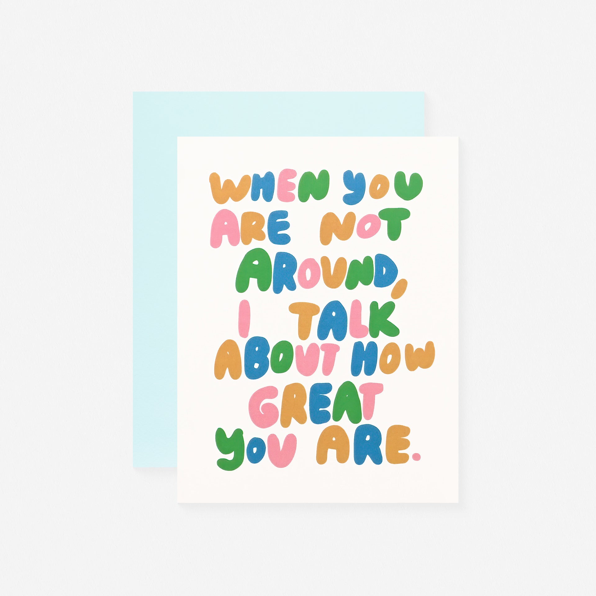 People I've Loved I Talk About You Greeting Card 