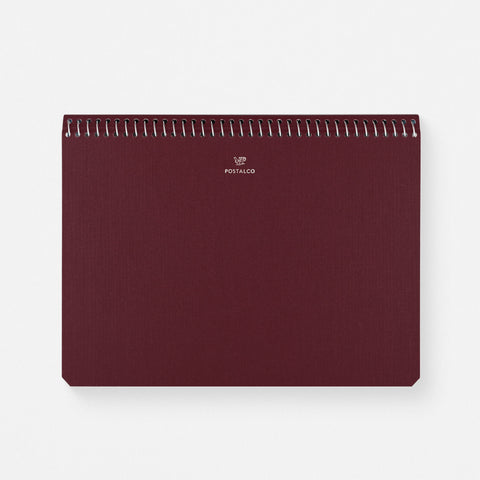 Postalco Maroon Red Notebook Pingraph A5 