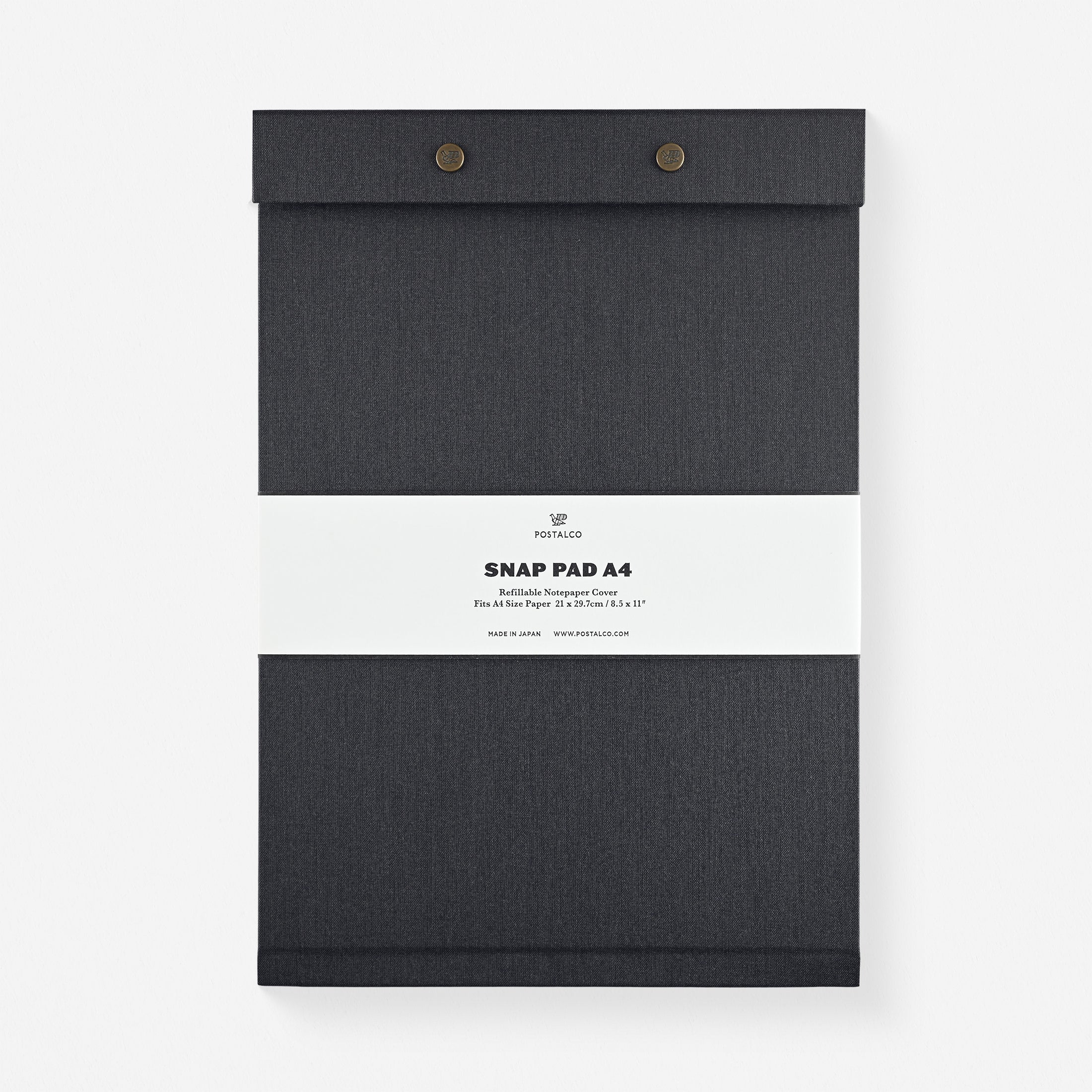 Postalco Snap Pad Faded Black | A5 or A4
