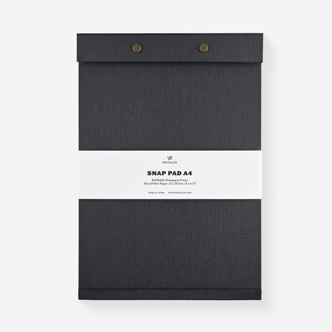 Postalco Snap Pad Faded Black | A5 or A4