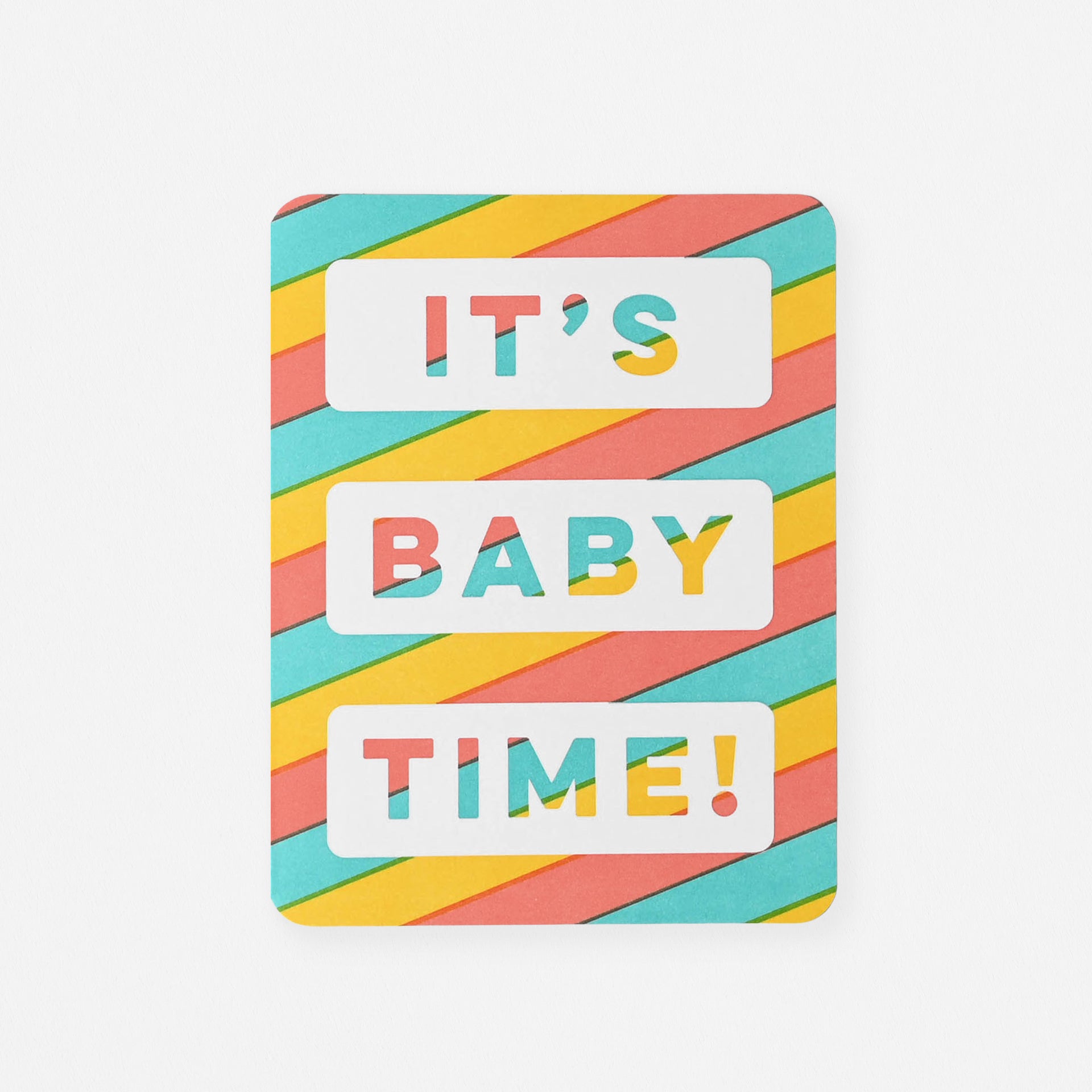 Hammerpress It's Baby Time Greeting Card 