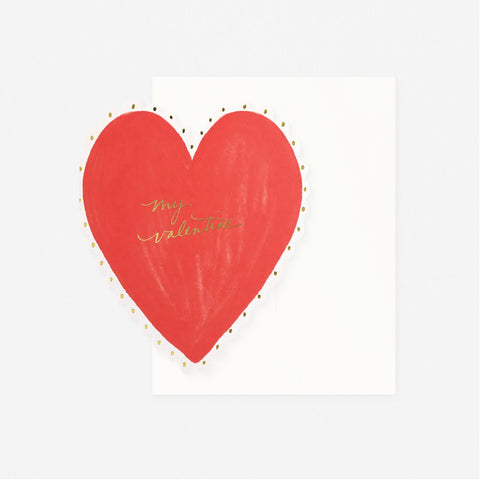 Ramona & Ruth Heart Doily Valentine's Day Card