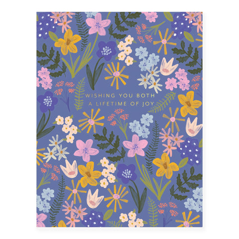 Ramona & Ruth Wedding Floral Burst Greeting Card