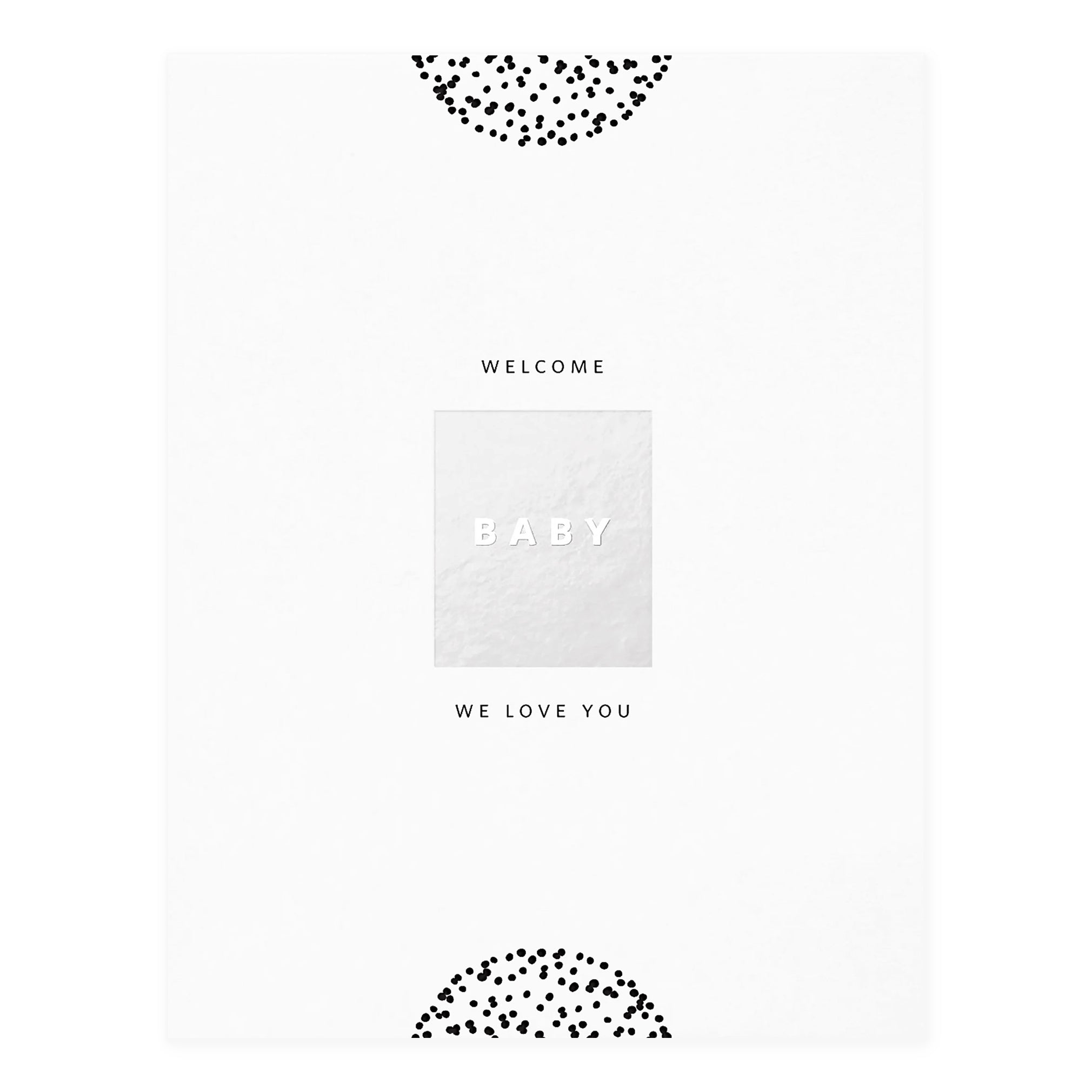 Welcome Baby Block Greeting Card