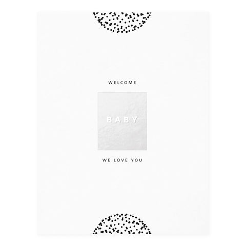 Ramona & Ruth Welcome Baby Block Greeting Card