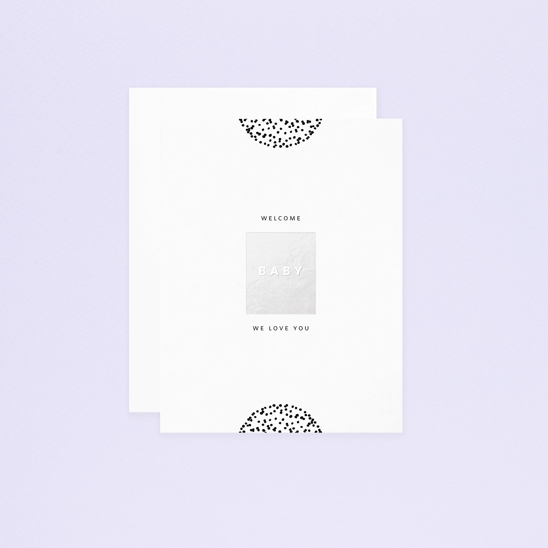Welcome Baby Block Greeting Card