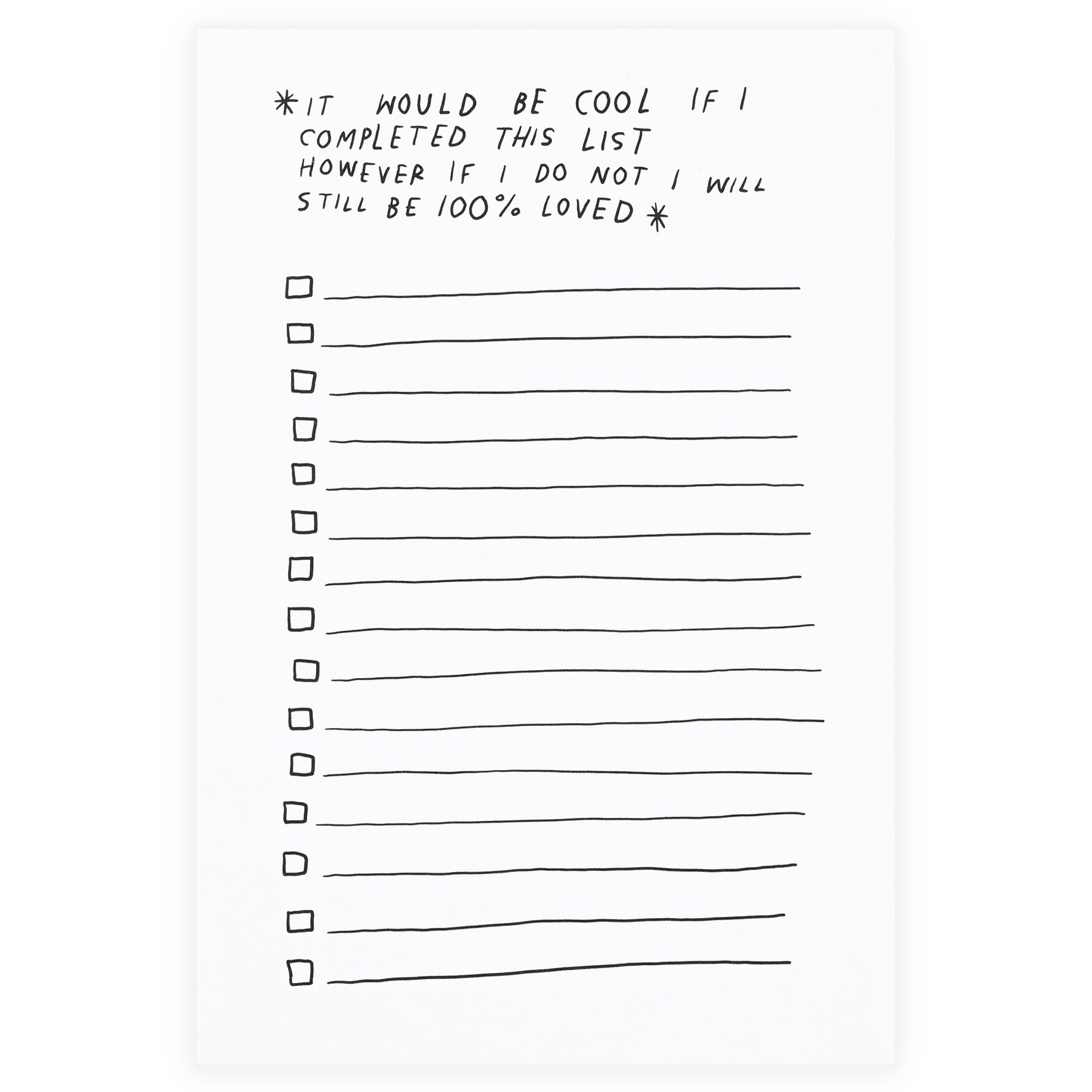 Rani Ban Co Still Be 100% Loved To Do List Notepad