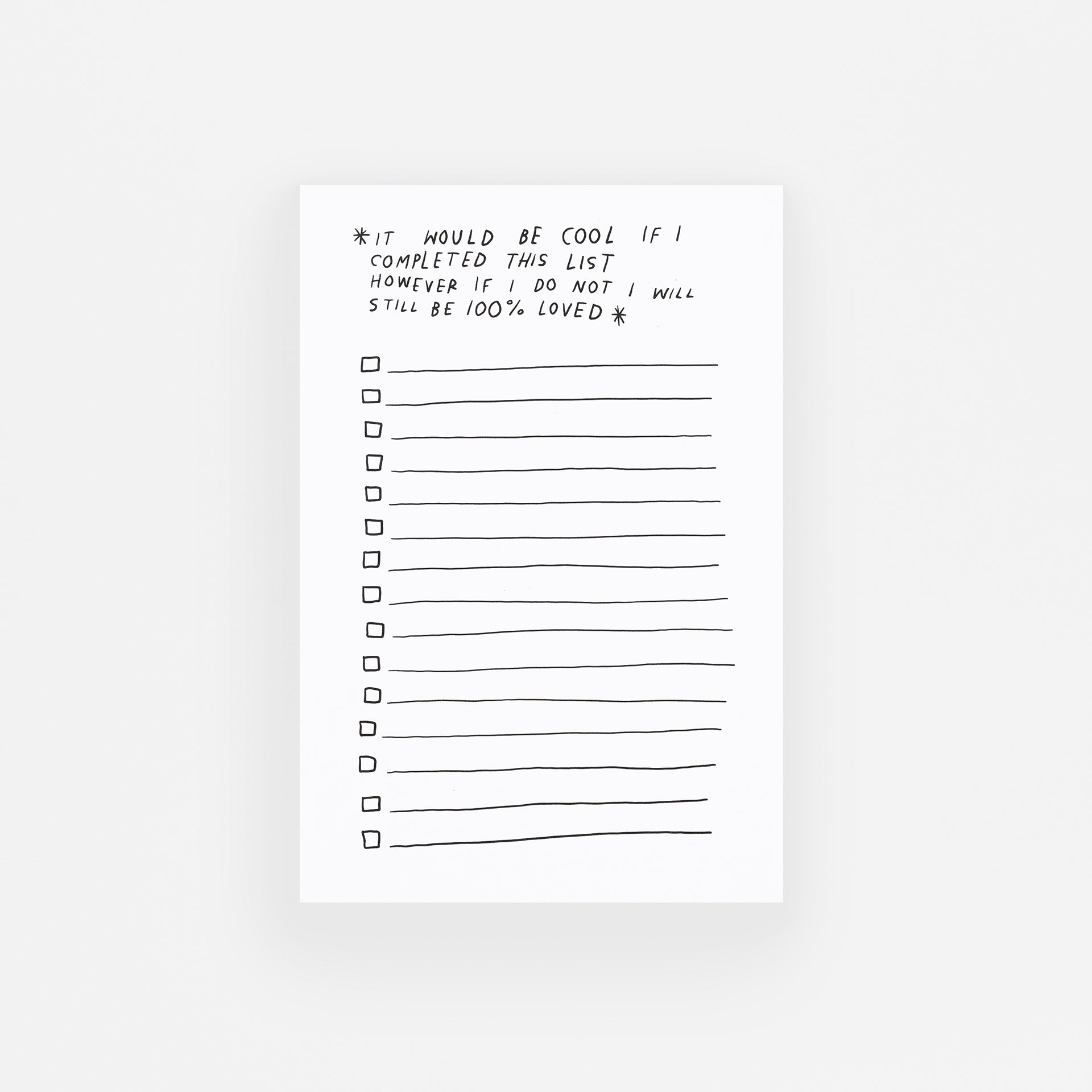 Rani Ban Co Still Be 100% Loved To Do List Notepad