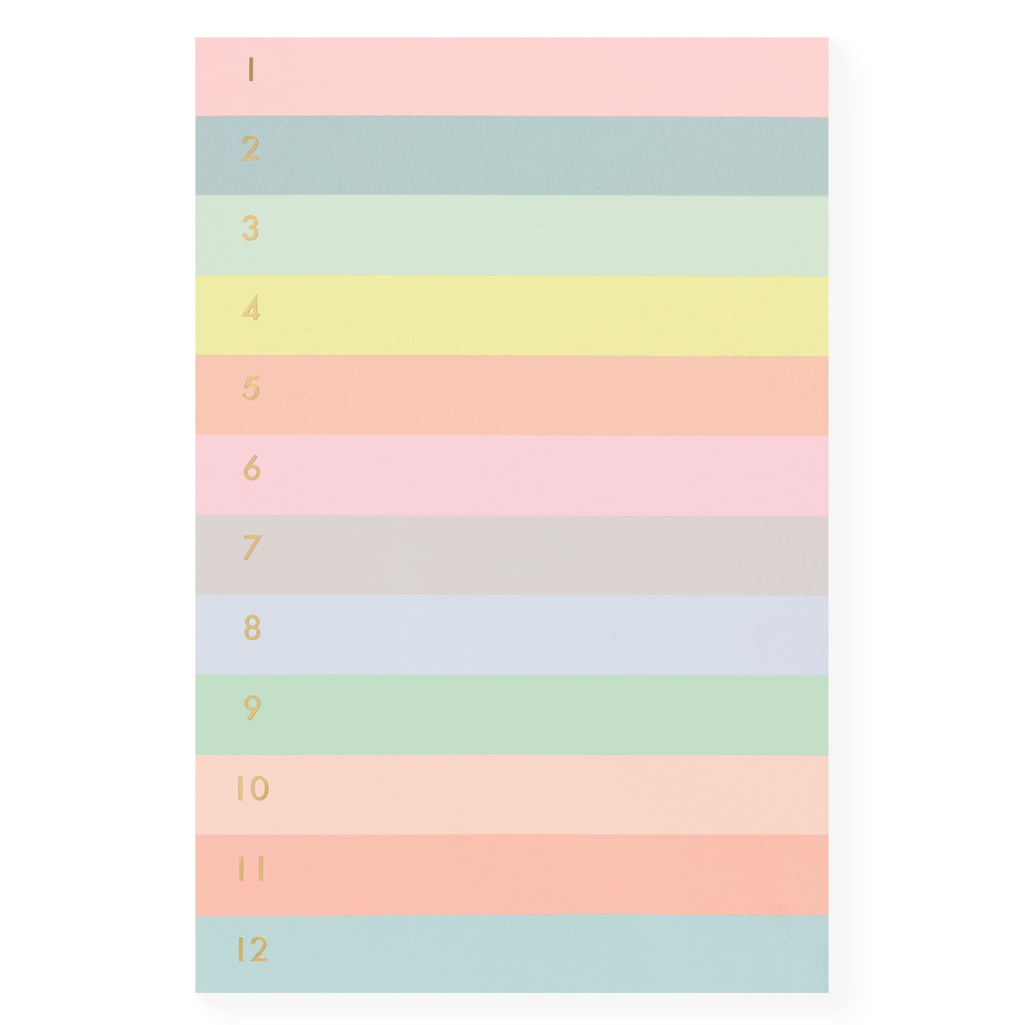 Rifle Paper Co. Numbered Color Block Memo Notepad 