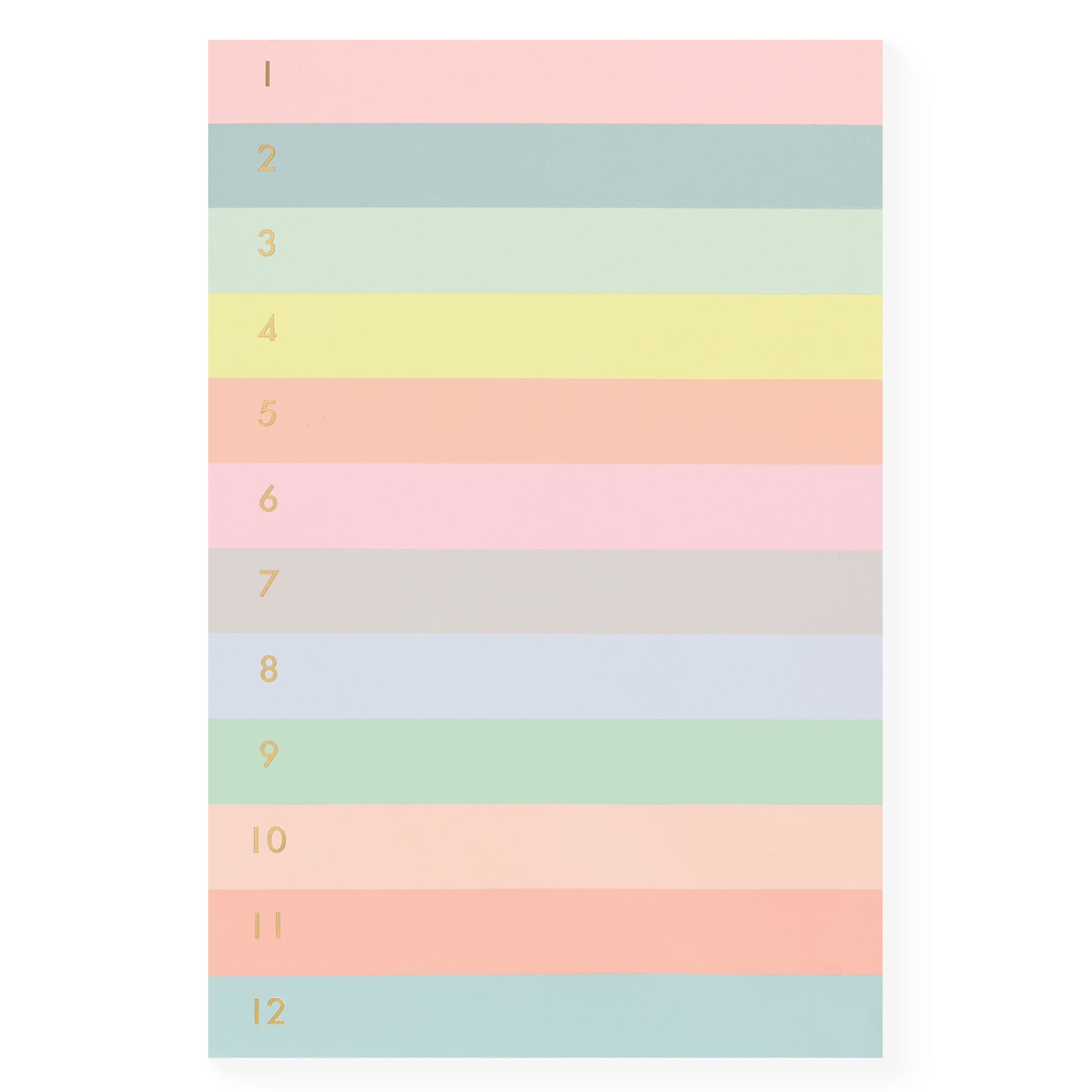 Rifle Paper Co. Numbered Color Block Memo Notepad 