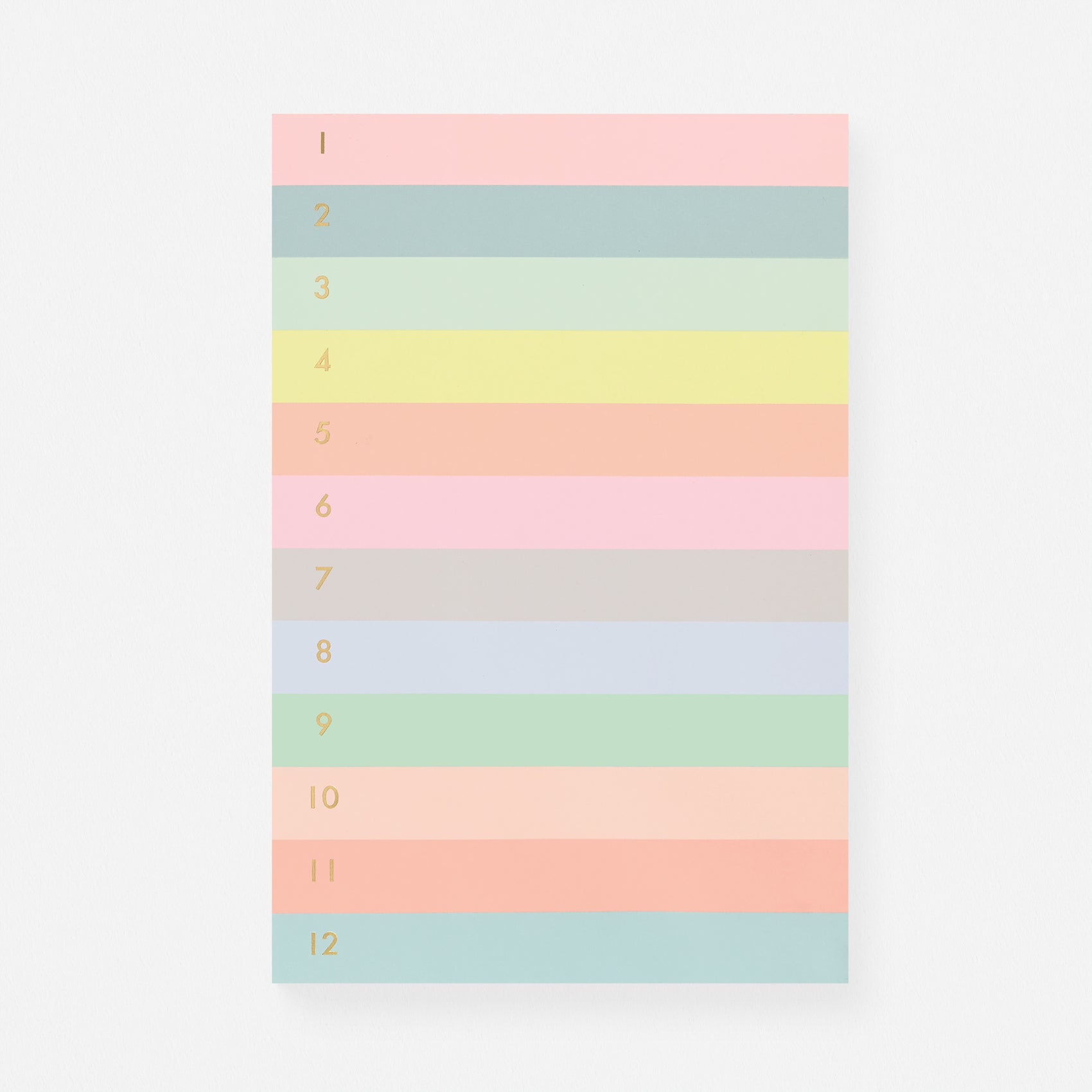 Rifle Paper Co. Numbered Color Block Memo Notepad 