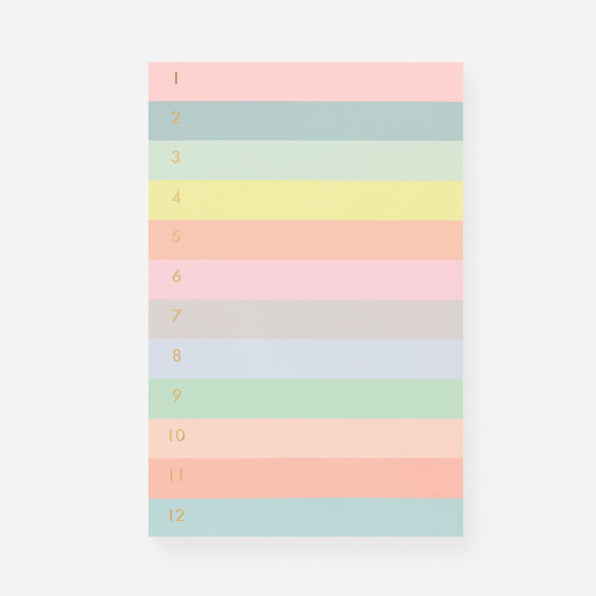 Rifle Paper Co. Numbered Color Block Memo Notepad 