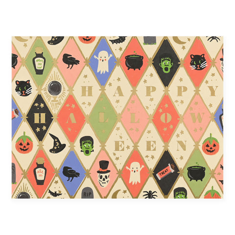 Rifle Paper Co. Halloween Argyle Greeting Card