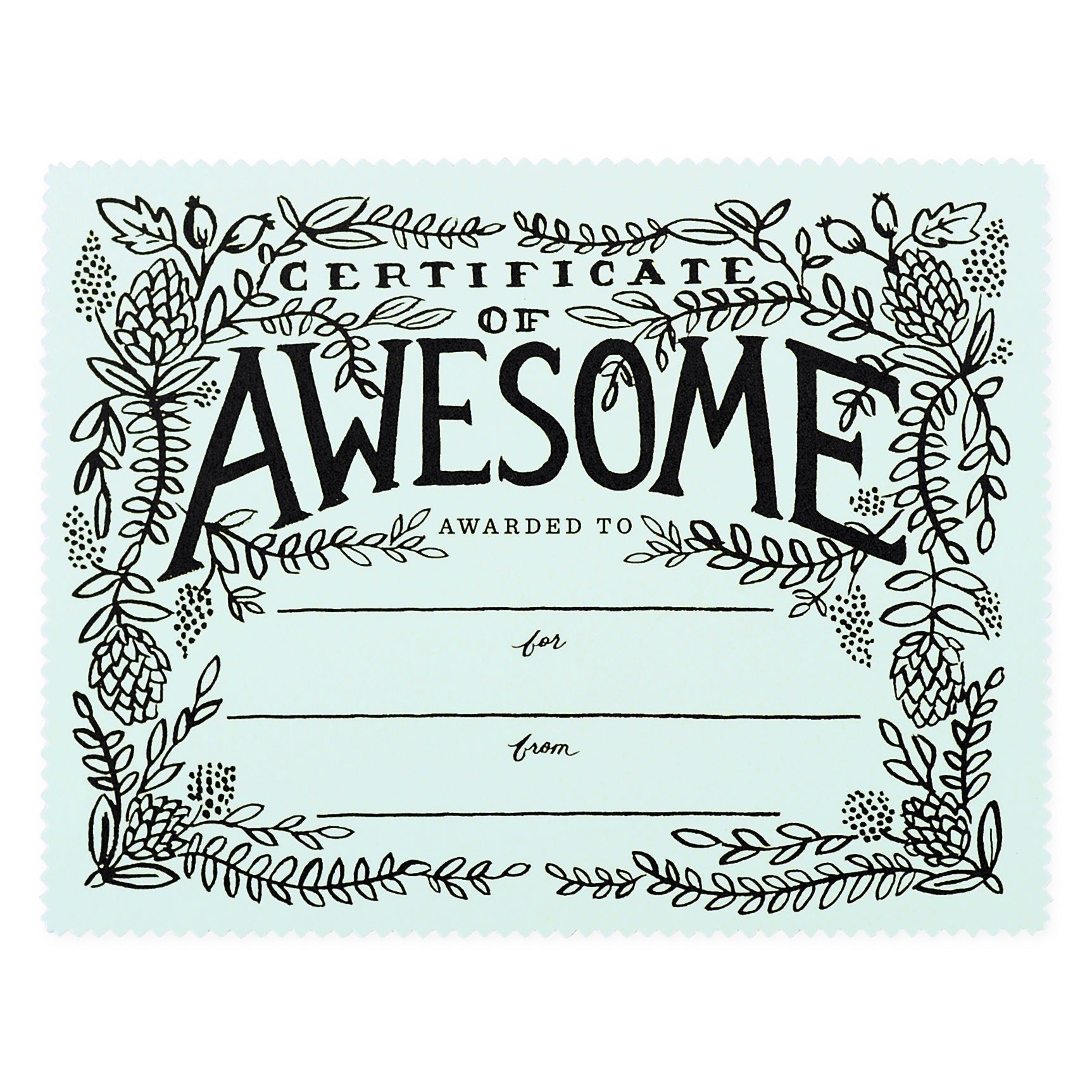 Rifle Paper Co. Certificate of Awesome Greeting Card 