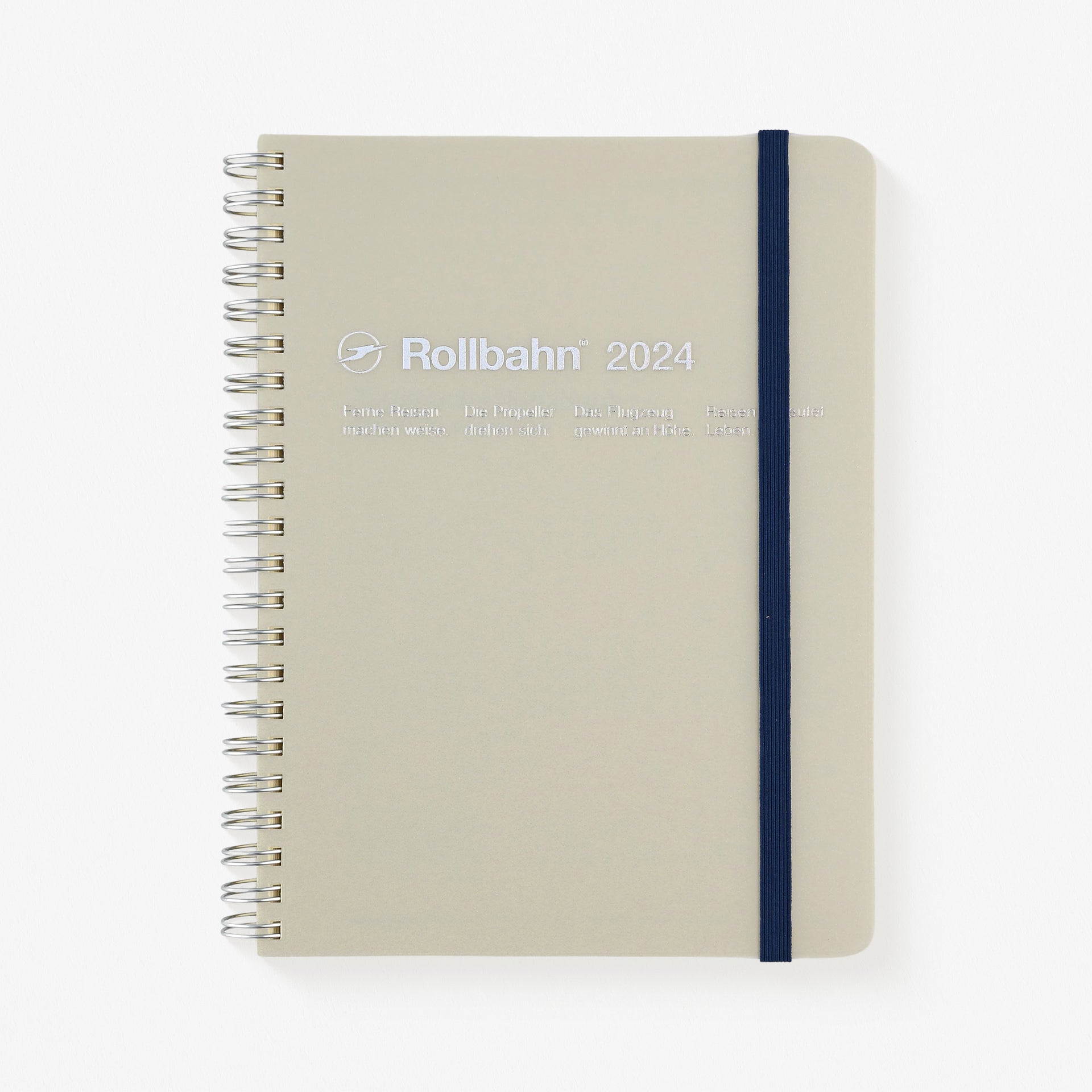 Delfonics Rollbahn 2024 Monthly Planner Clear Large Or A5 | Blue, Green, Silver Or Pink Clear Silver / Large [5.25 x 7"]