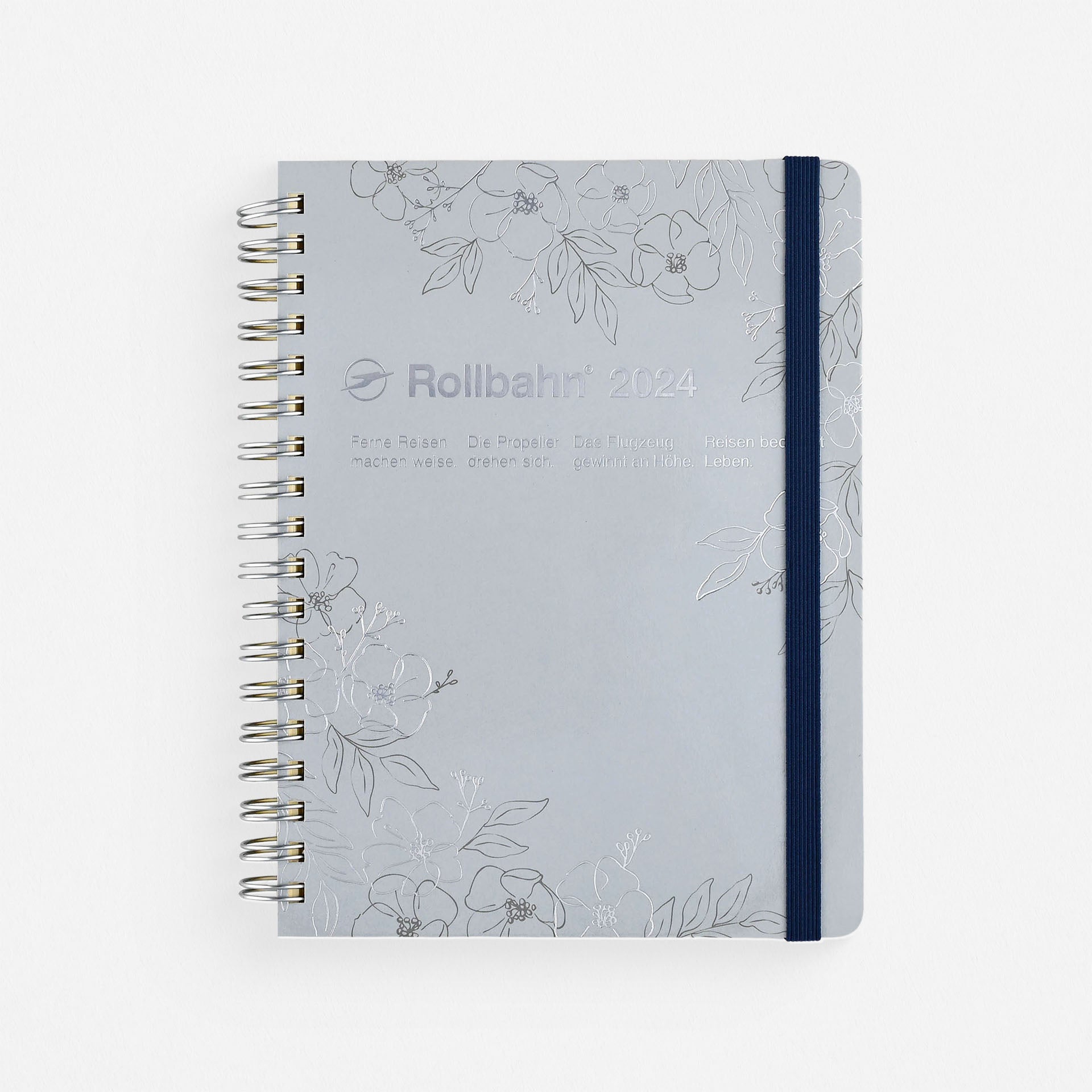 Delfonics Rollbahn 2024 Monthly Planner Leblanc Light Blue | Medium Or Large 