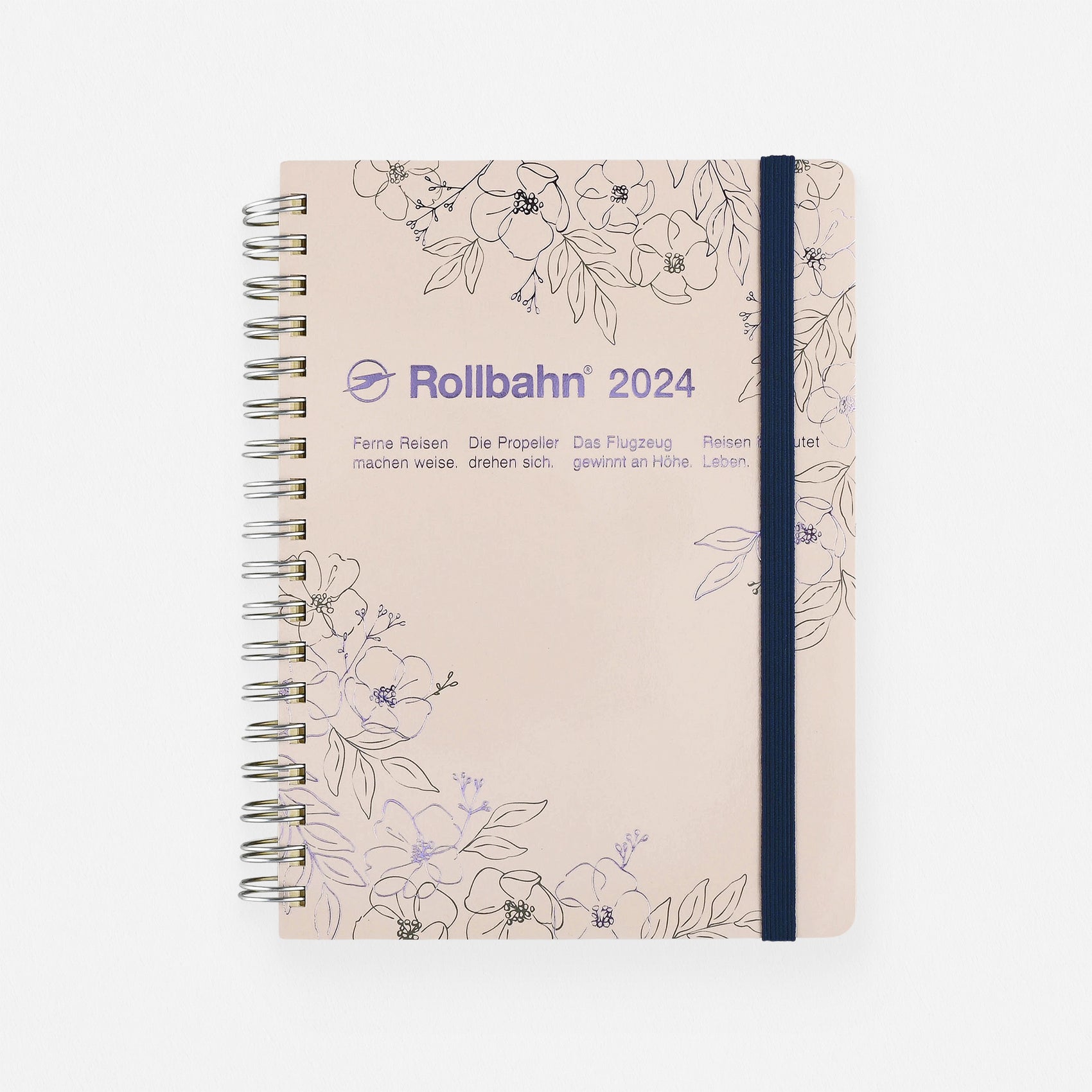 Delfonics Rollbahn 2024 Monthly Planner Leblanc Cream | Medium Or Large 