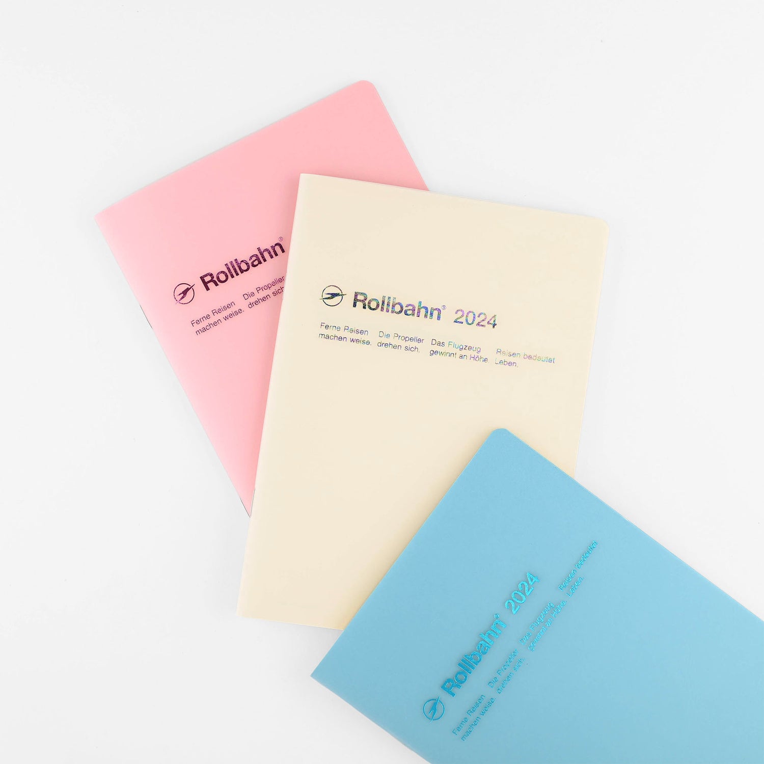 Delfonics Rollbahn 2024 Monthly Planner Note Clear A5 | Clear Pink, Clear Or Clear Blue 